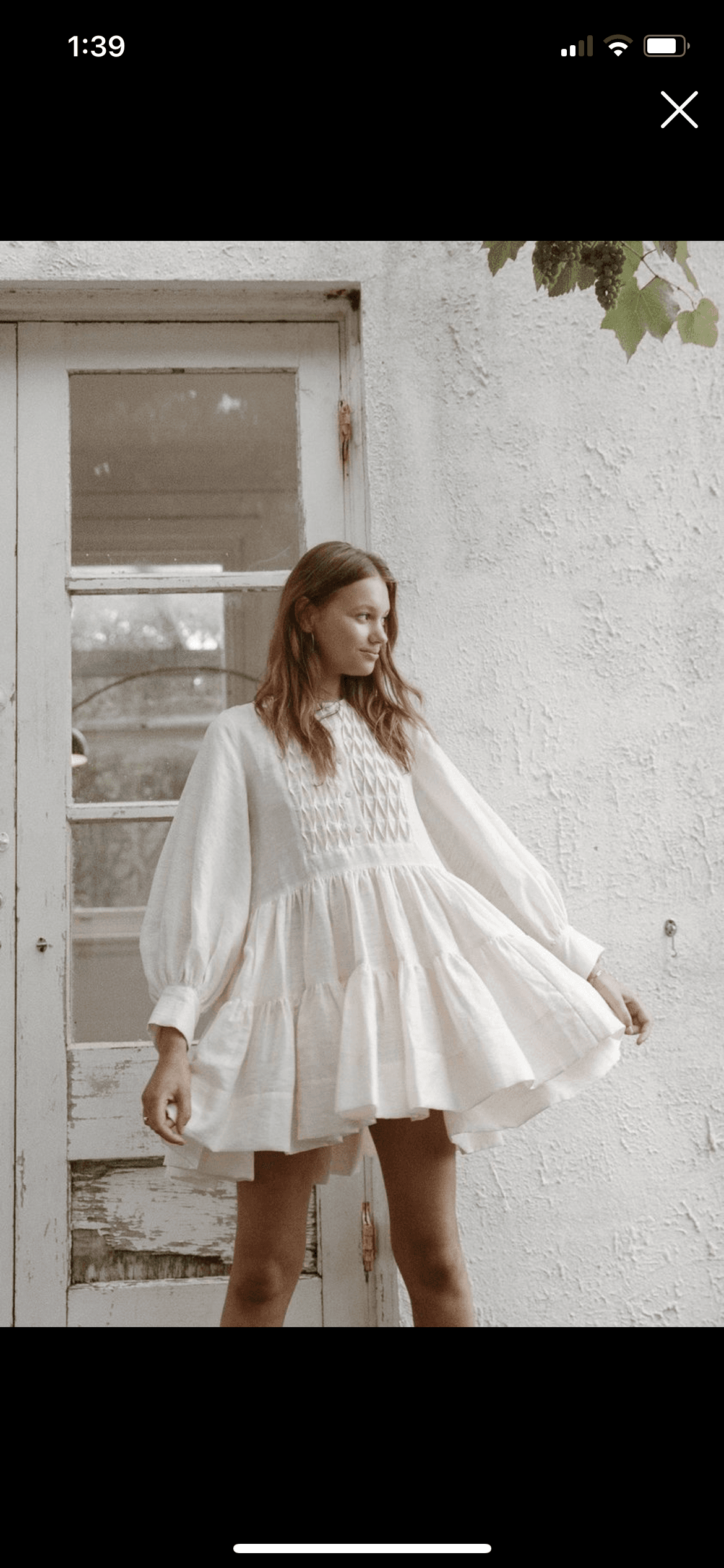 Shona Joy Margaux Linen Tuxedo Dress White Size 10 - Image 1