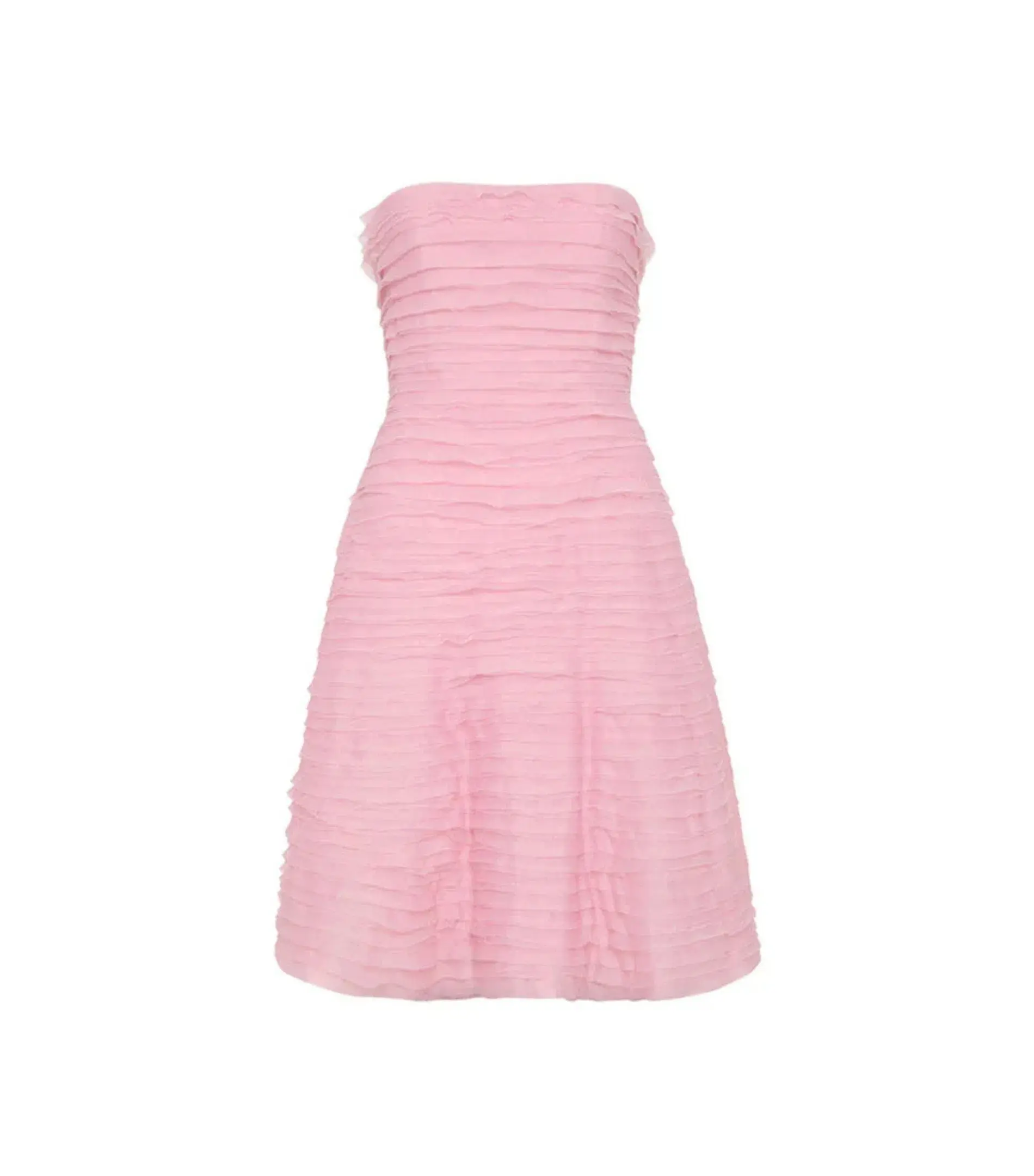 Aje Soundscape Mini Dress in Chalk Pink Size AU 8 - Image 5