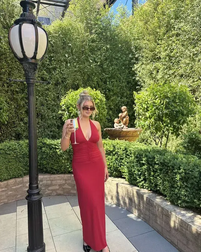 Kookai Brooklyn Maxi Dress in Scarlet Size AU 6 - Image 4