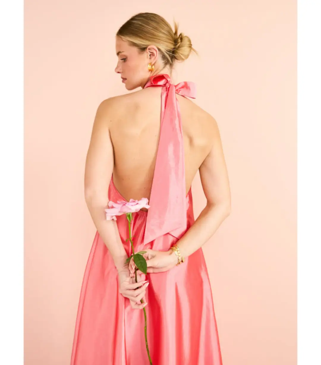 Hansen and Gretel Gateau Gown in Watermelon Size AU 8  for rent on The Volte - main image