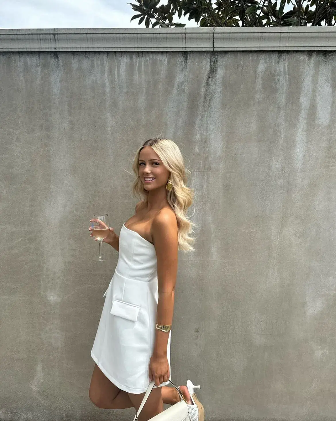 Odd Muse The Ultimate Muse Strapless Dress in White Size AU 8  - Image 5