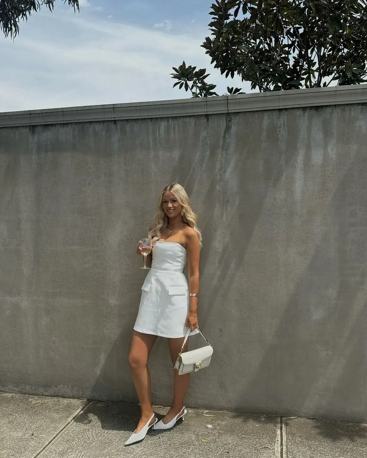 Odd Muse The Ultimate Muse Strapless Dress in White Size AU 8  - Image 4