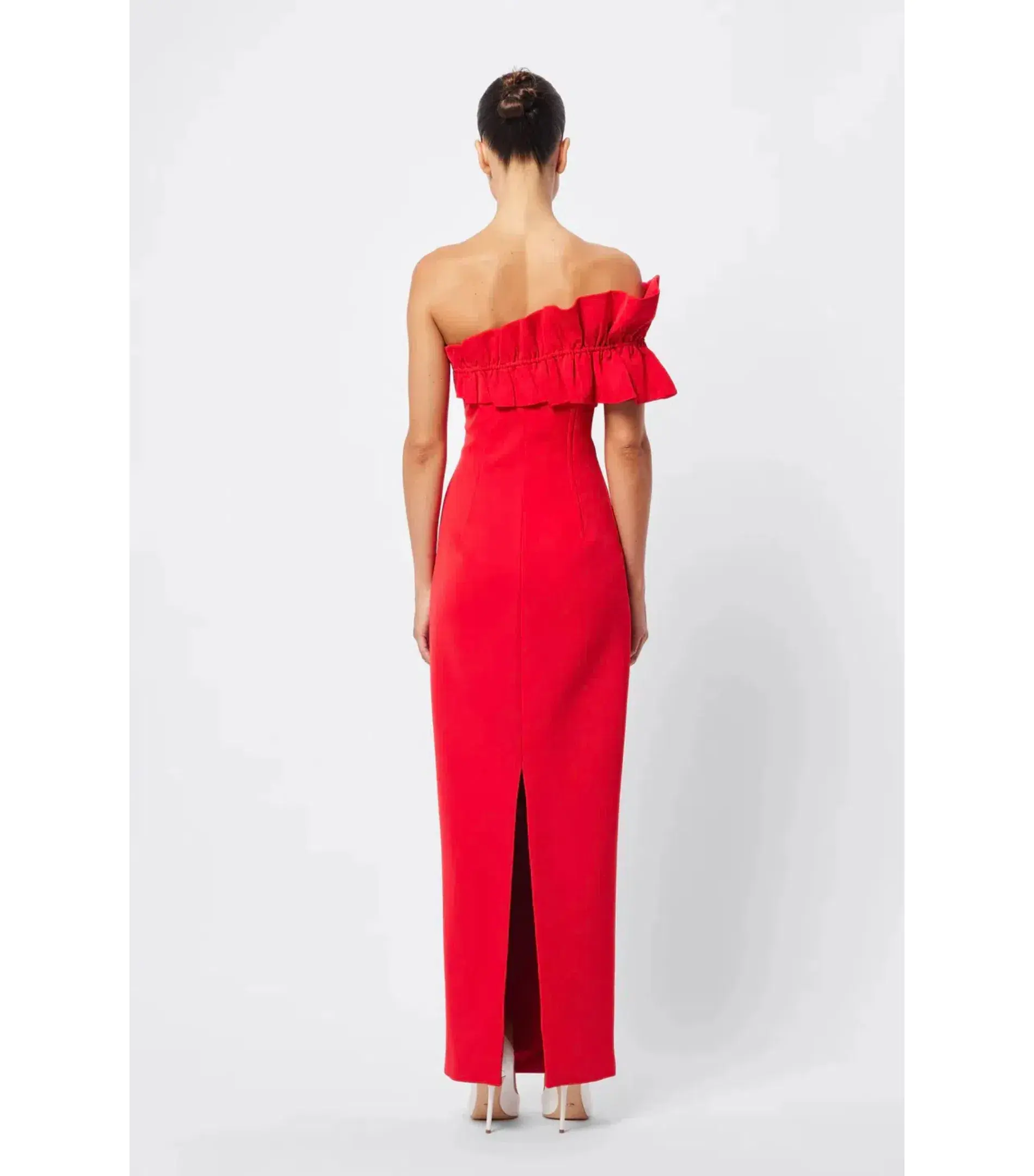 Mossman Soft Spoken Midi Dress Red Size AU 8 - Image 7