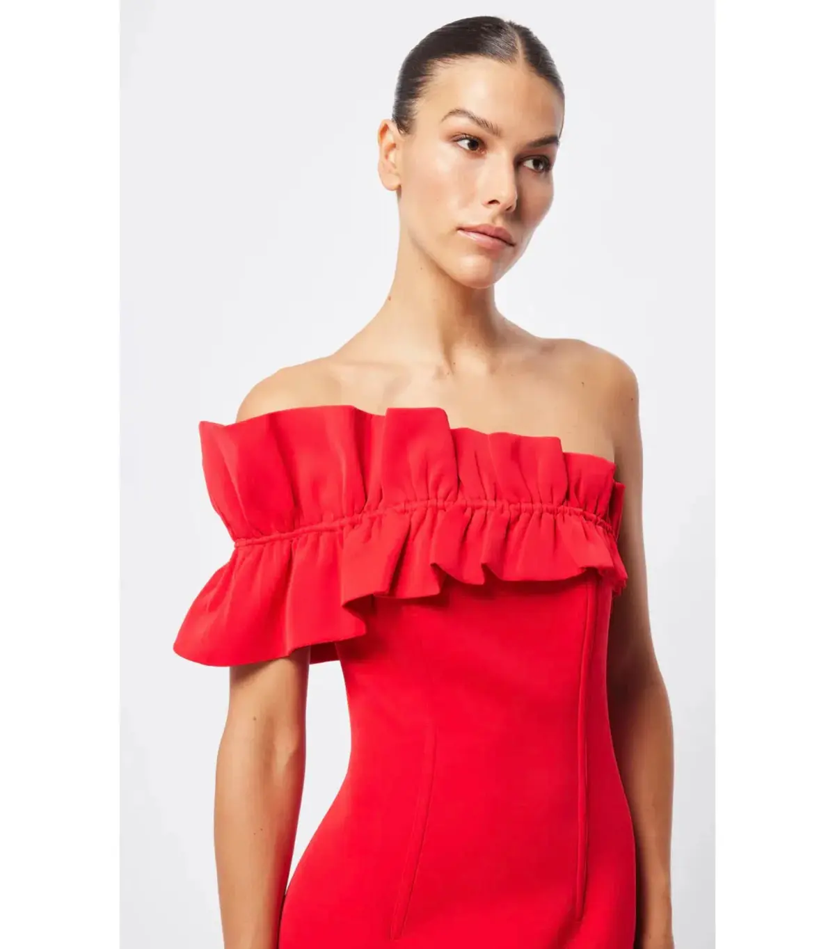 Mossman Soft Spoken Midi Dress Red Size AU 8 - Image 5