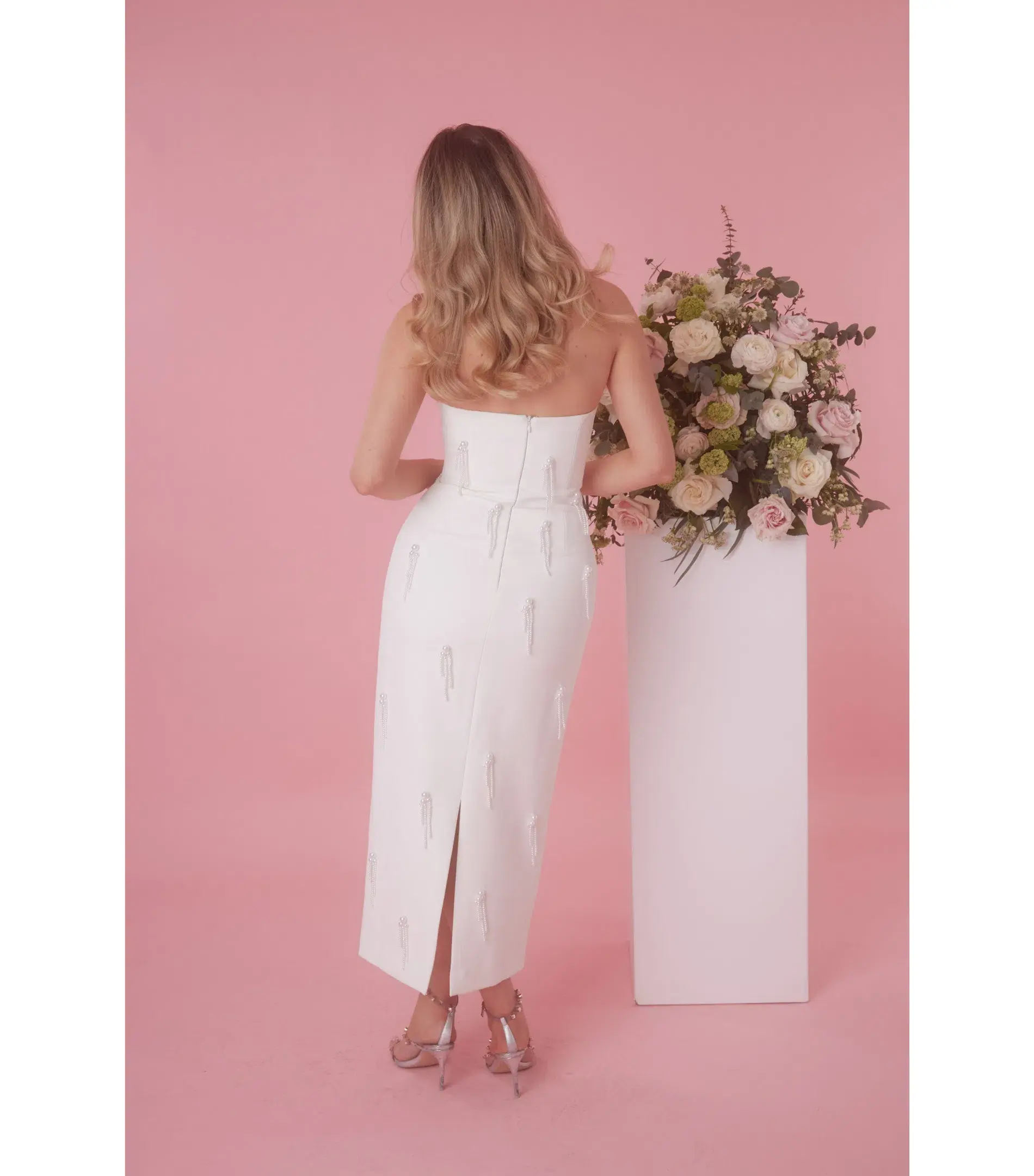 Odd Muse The Ultimate Muse Embellished Midi Dress White Size XS / AU 6 - Image 5
