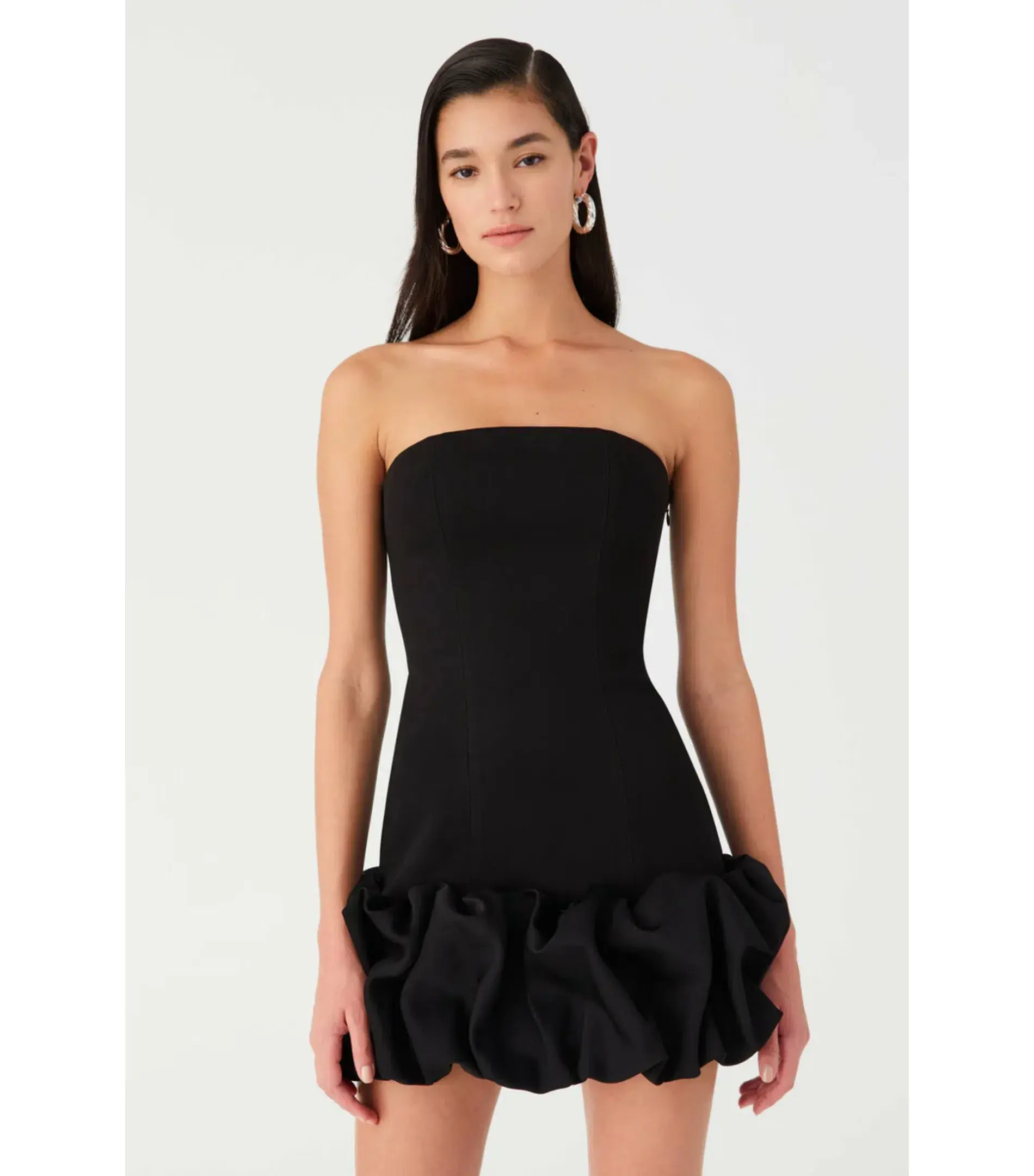 MISHA Saphira Crepe Mini Dress Black Size 4/XXS - Image 2