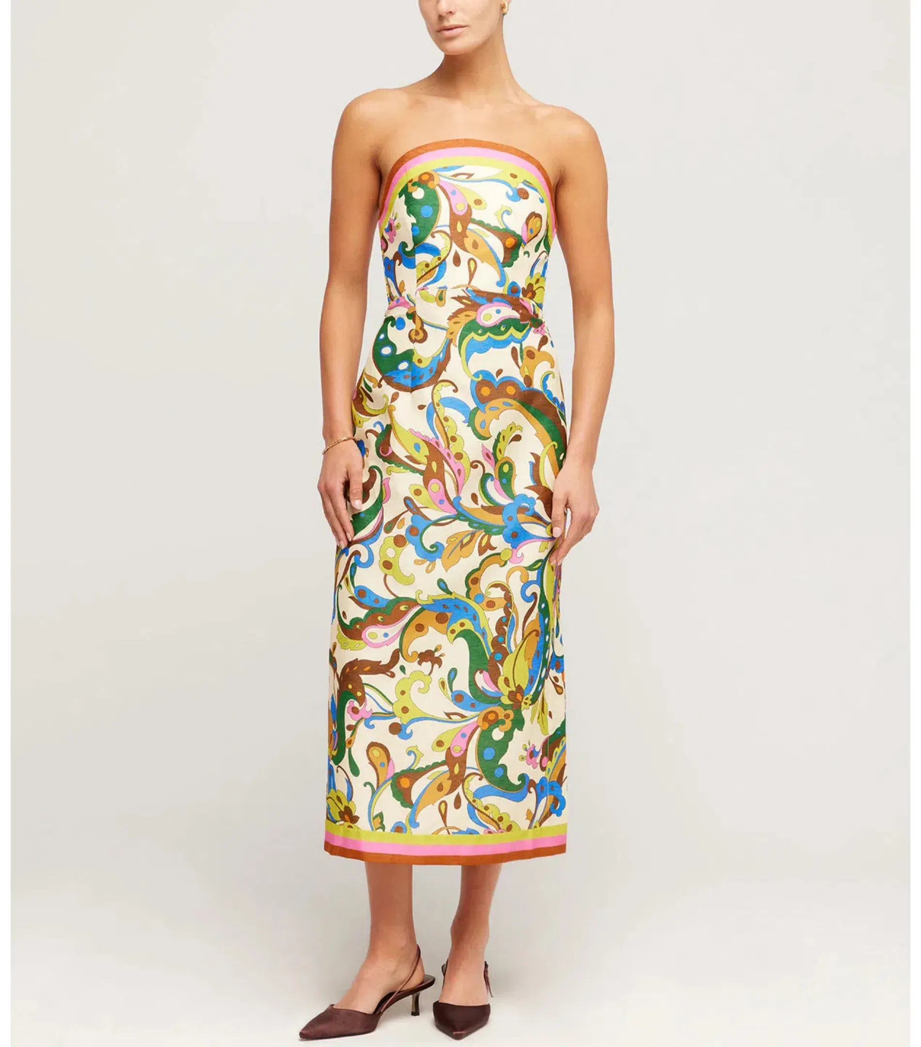 Alemais Ozma Strapless Dress Multi Size AU 6  - Image 1
