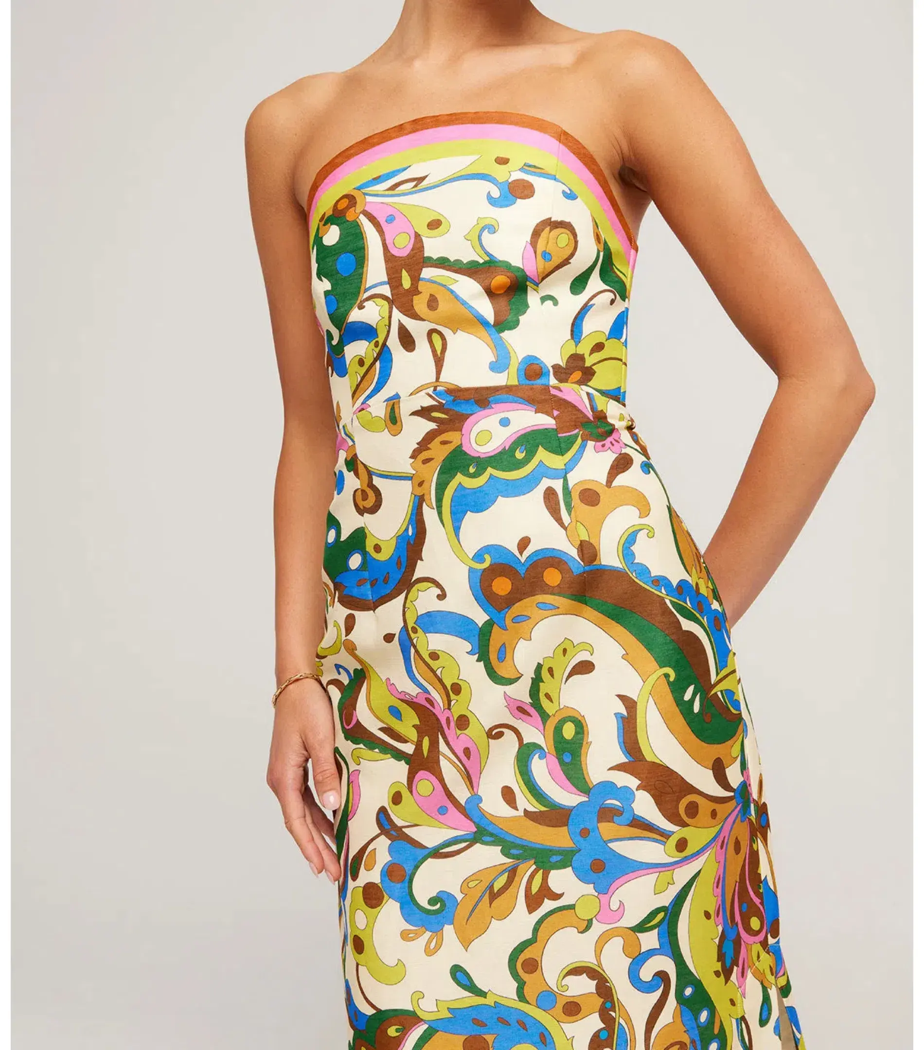 Alemais Ozma Strapless Dress Multi Size AU 6  - Image 2