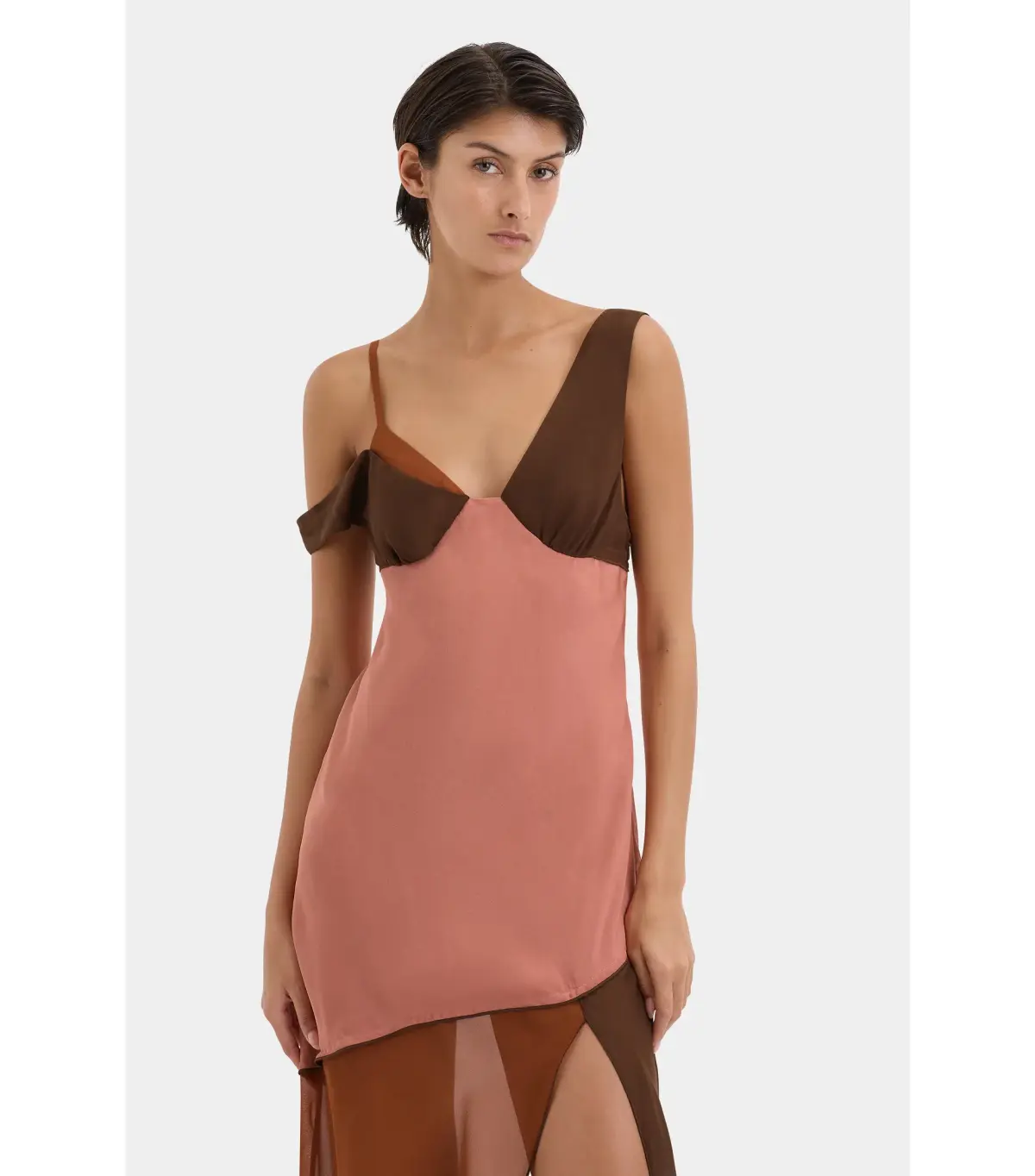 Sir the Label Halcyon Midi Dress in Almond Splice Size 1 / AU 8 - Image 2