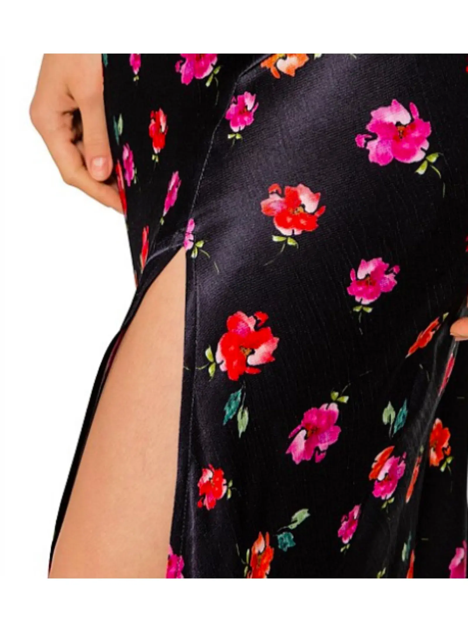 Bec & Bridge Floral Midi Dress Black Floral Size AU 6 - Image 3