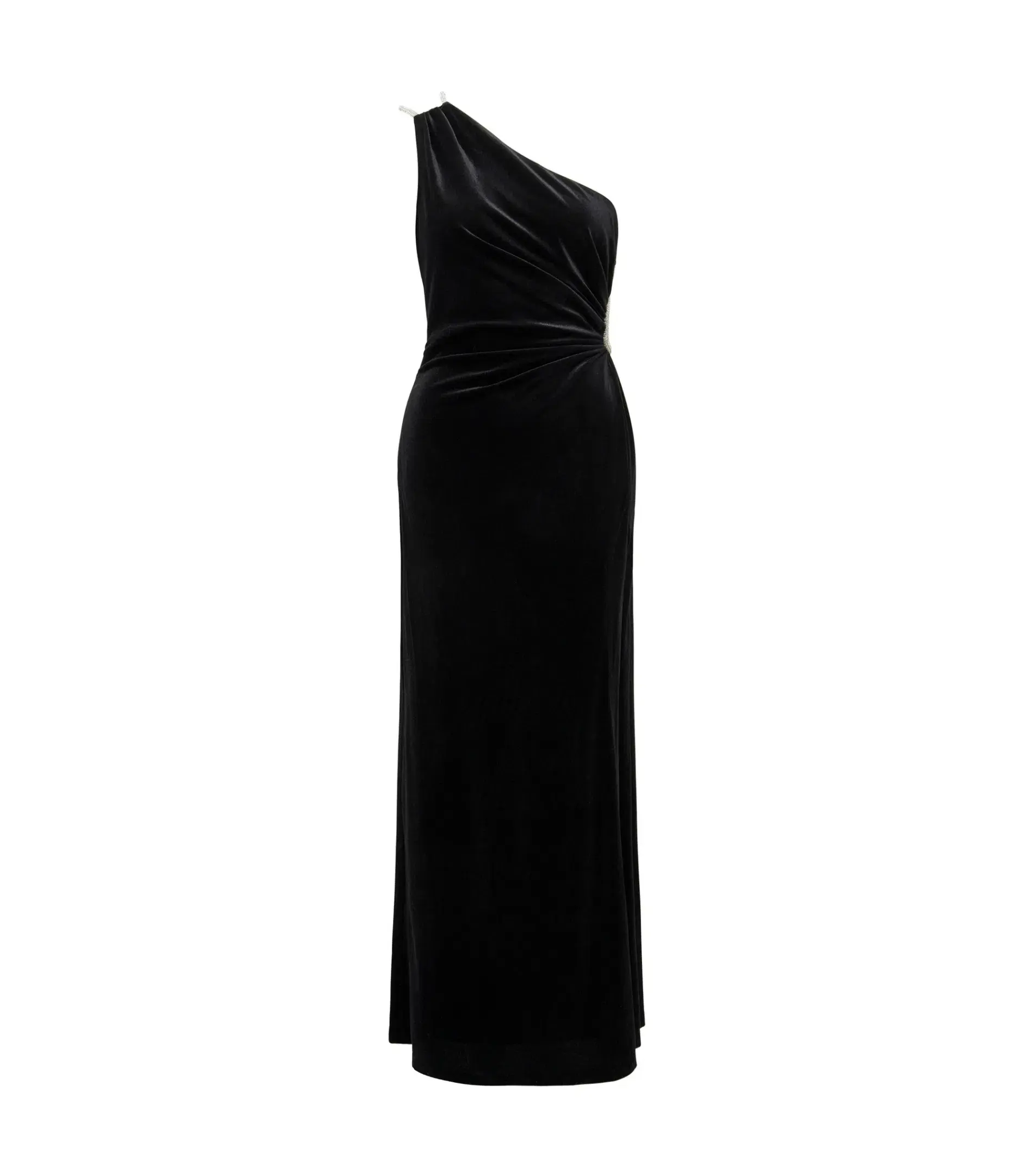 Forever New Costanza Diamante Velvet Gown Black Size AU 4  - Image 5