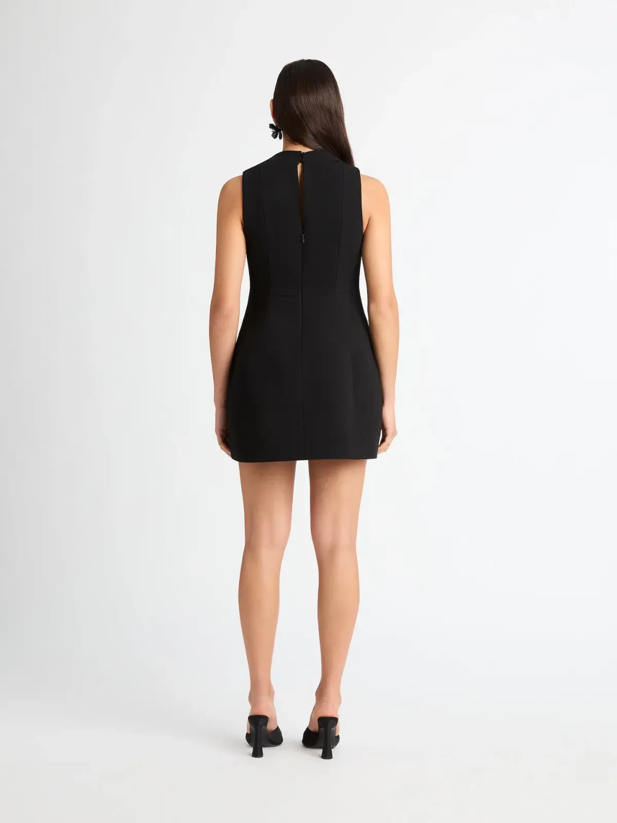 Sheike Darla Mini Dress in Black Size 8 - Image 3