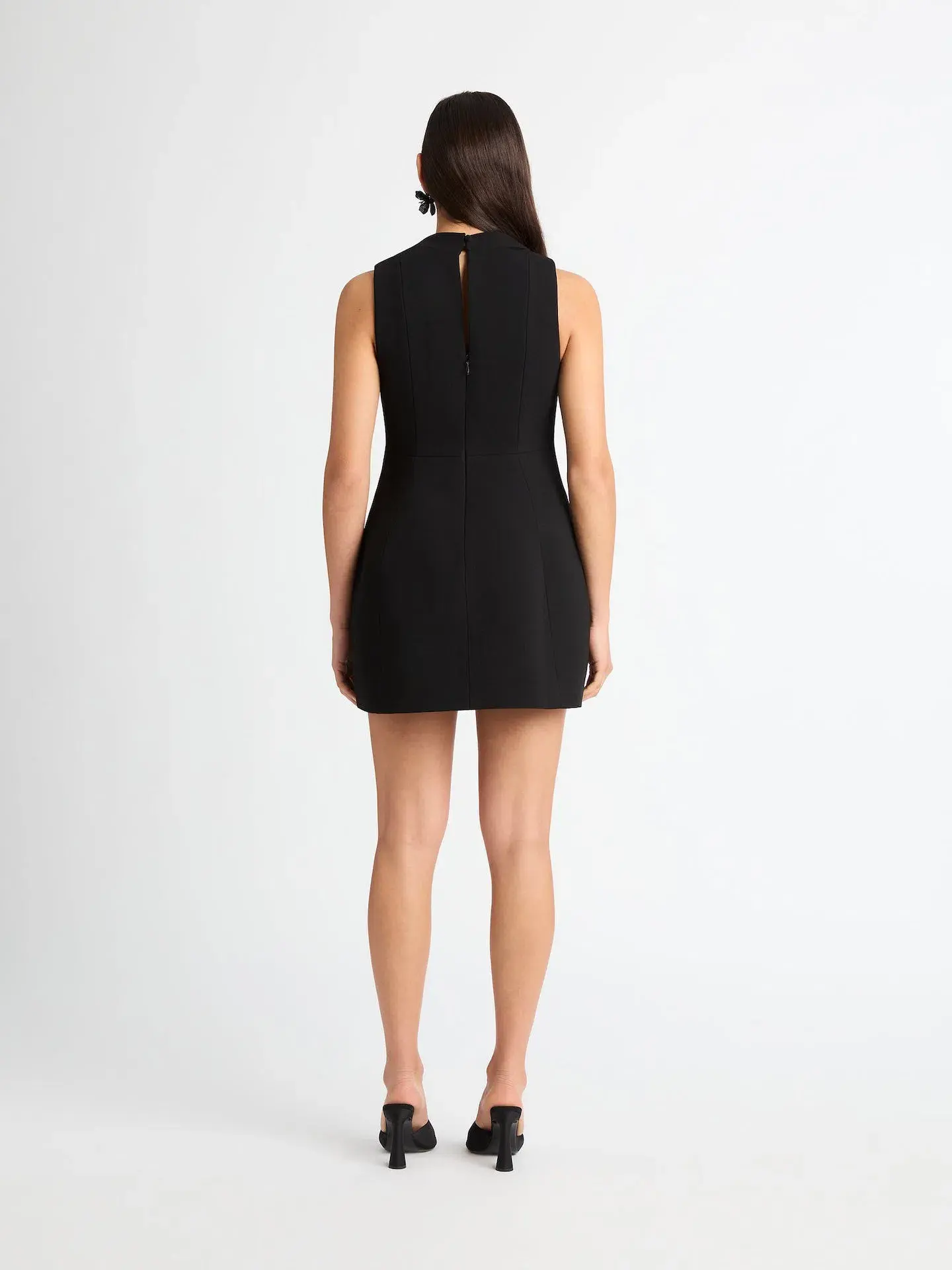 Sheike Darla Mini Dress in Black Size 8 - Image 3
