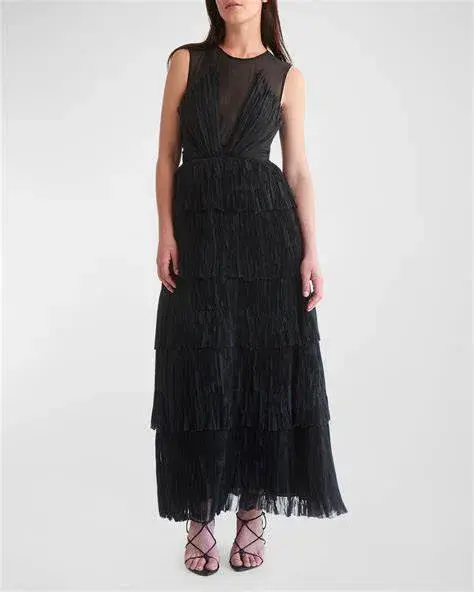 Aje Escapist Maxi Dress in Black Size AUS 6 - Image 4