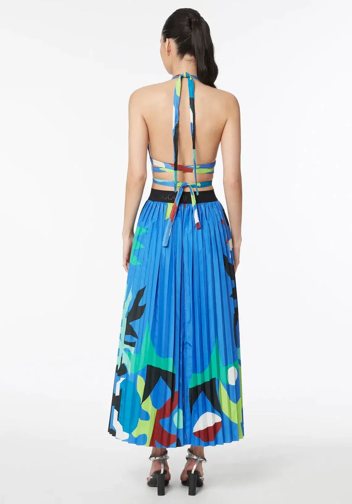 Manning Cartell Curtain of the Moon Bralette (Size XS) and Midi Skirt (Size S) Set in Multi  - Image 3