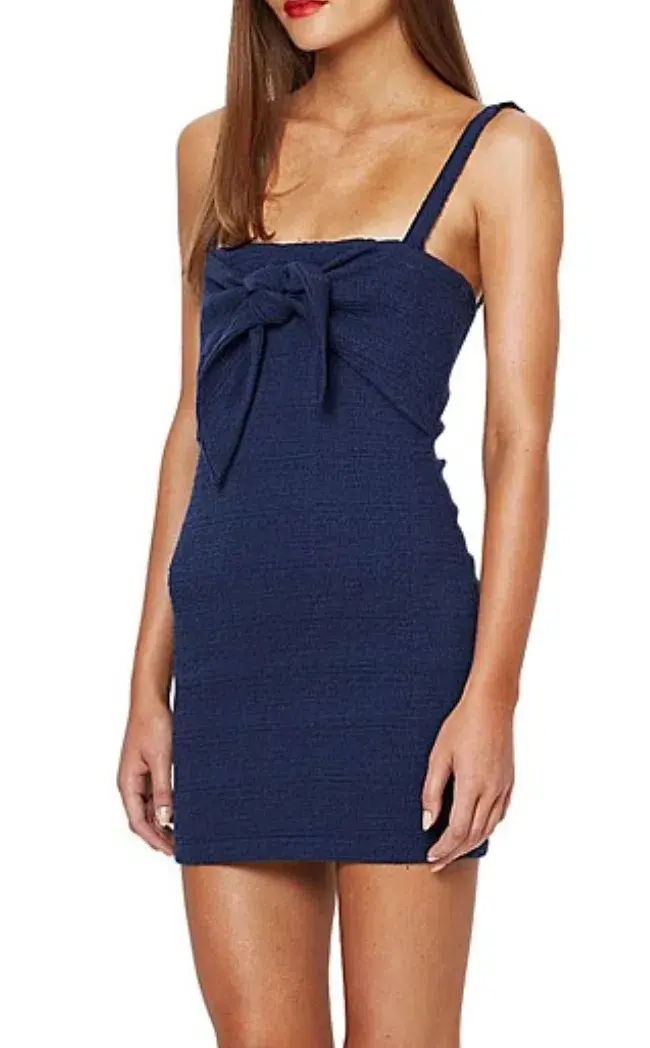 Bec & Bridge Under Eave Mini Dress in Blue Size 8 - Image 2
