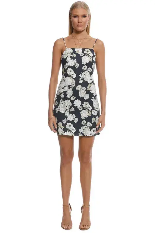 Sir The Label Bellagio Mini Dress Navy Floral | AU 8 - Image 1