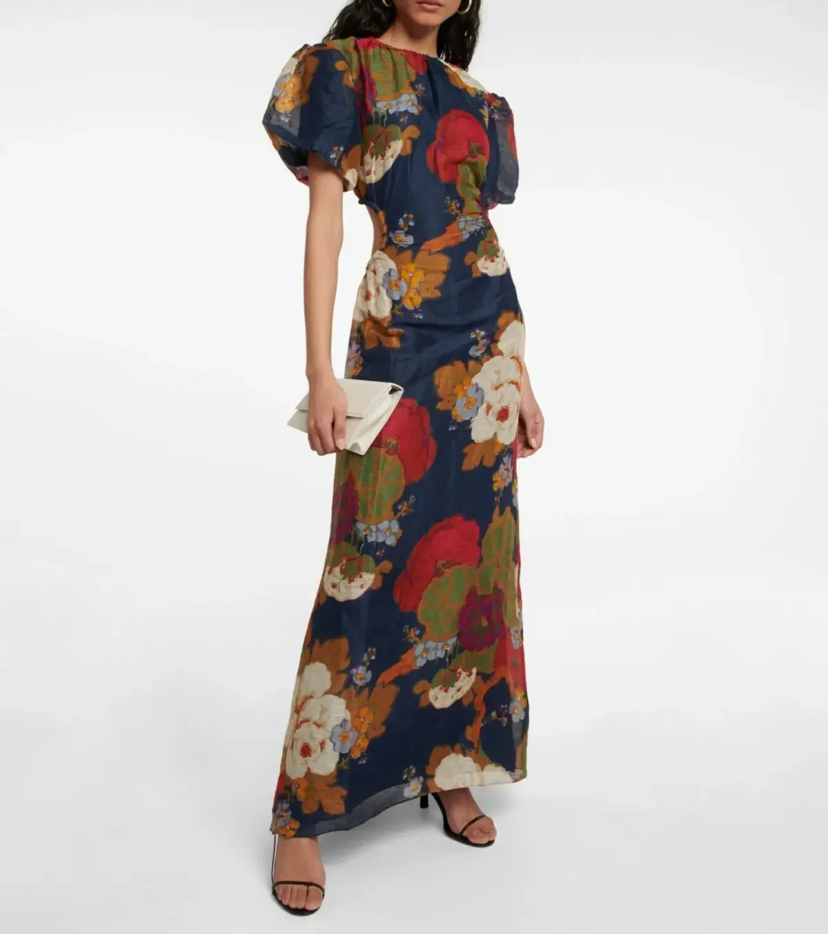 Sir the Label Bonita Puff Sleeve Gown Garcia Floral Print Size 1 / AU 8 - Image 1