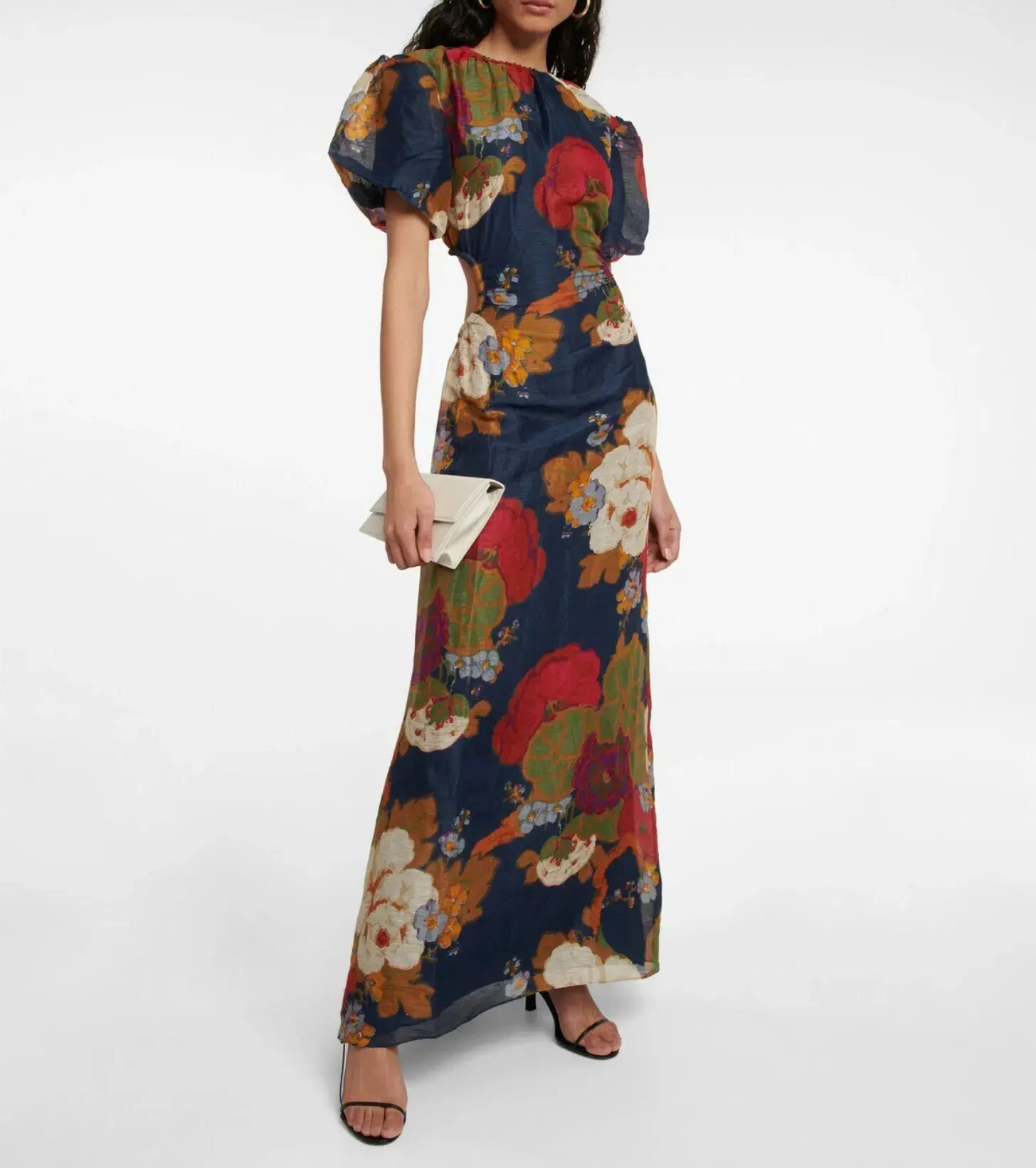 Sir the Label Bonita Puff Sleeve Gown Garcia Floral Print Size 1 / AU 8 - Image 1