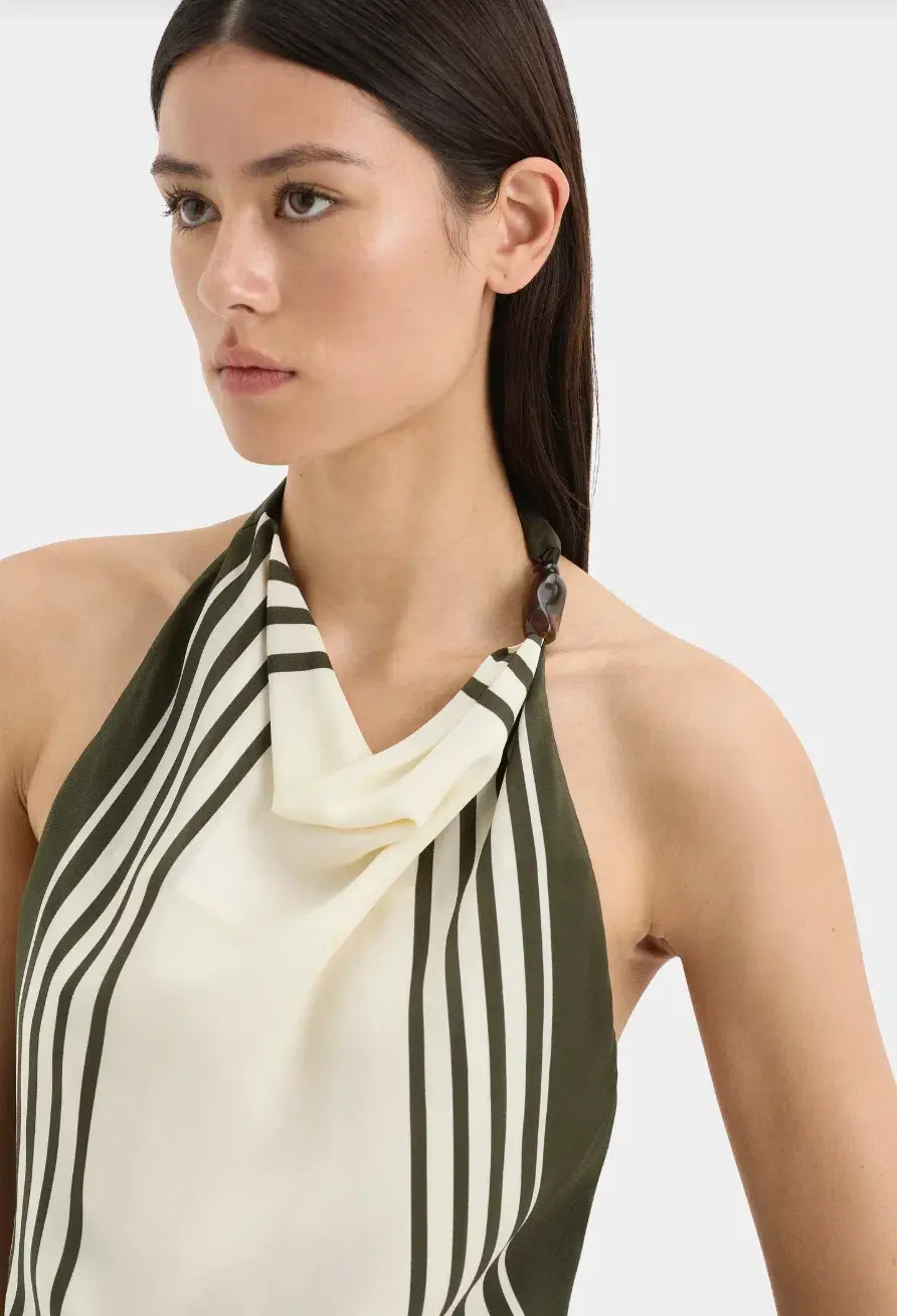 Sir the label Leilana Mini Dress in Garden Stripe Size 8  for rent on The Volte - main image