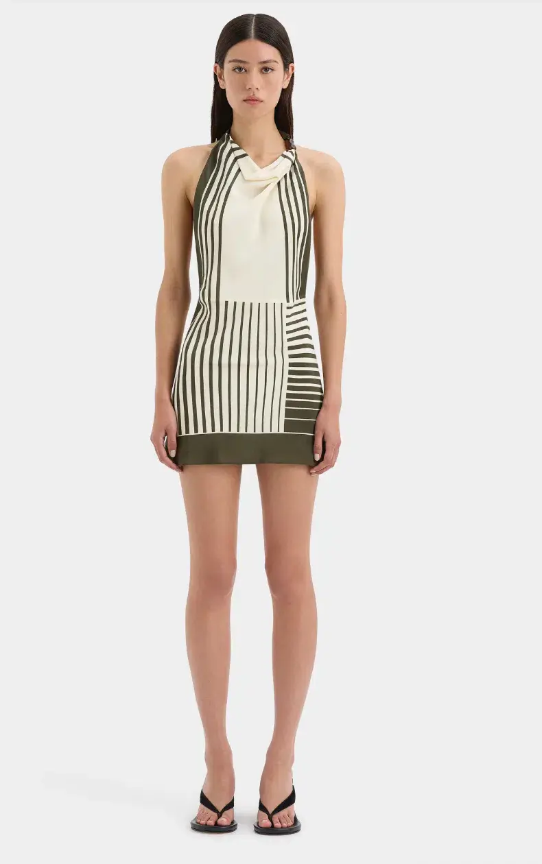 Sir the label Leilana Mini Dress in Garden Stripe Size 8  for rent on The Volte - main image