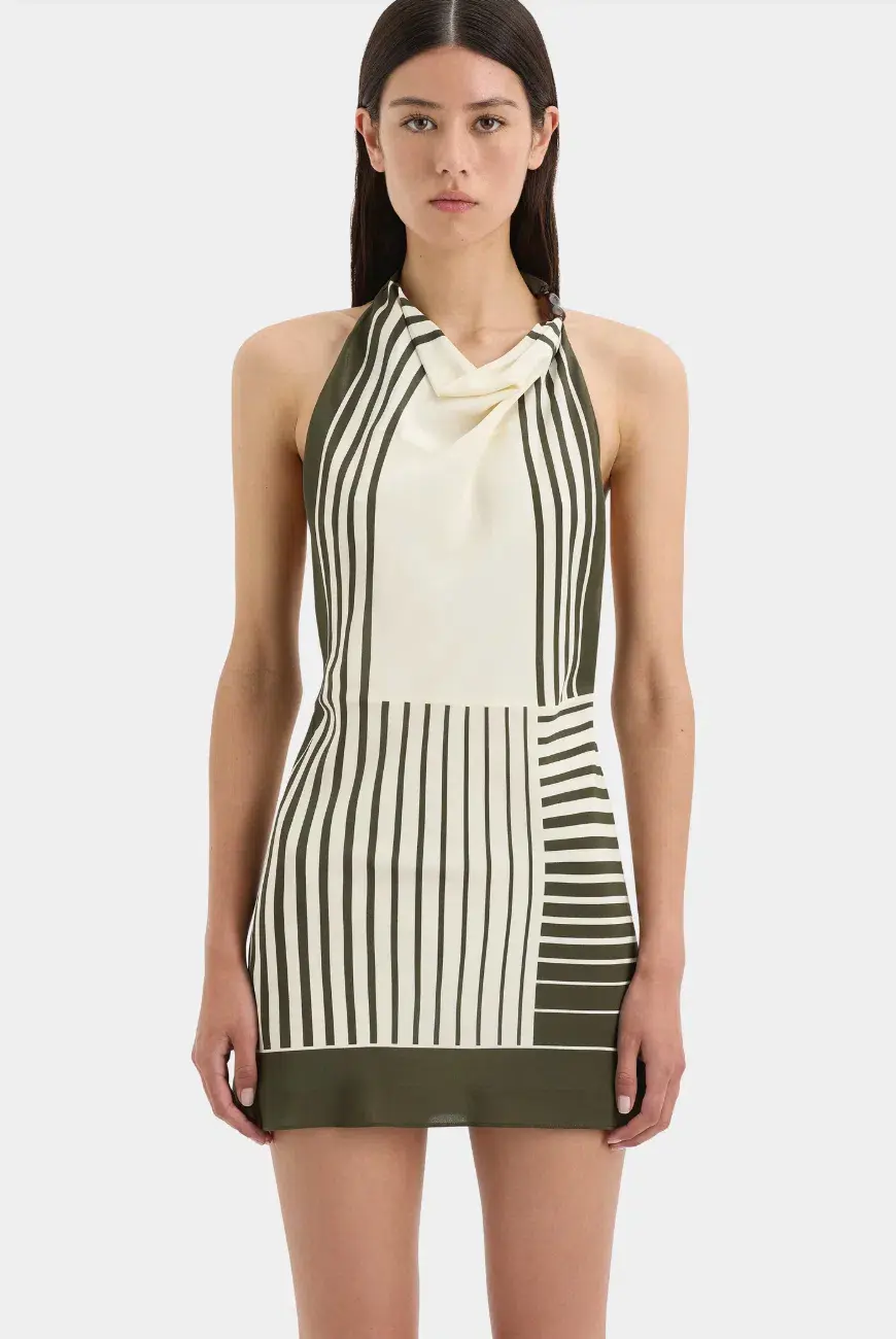Sir the label Leilana Mini Dress in Garden Stripe Size 8  for rent on The Volte - main image