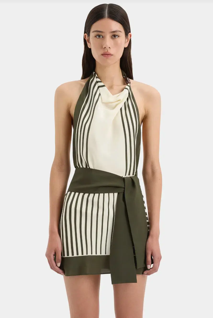 Sir the label Leilana Mini Dress in Garden Stripe Size 8  - Image 7