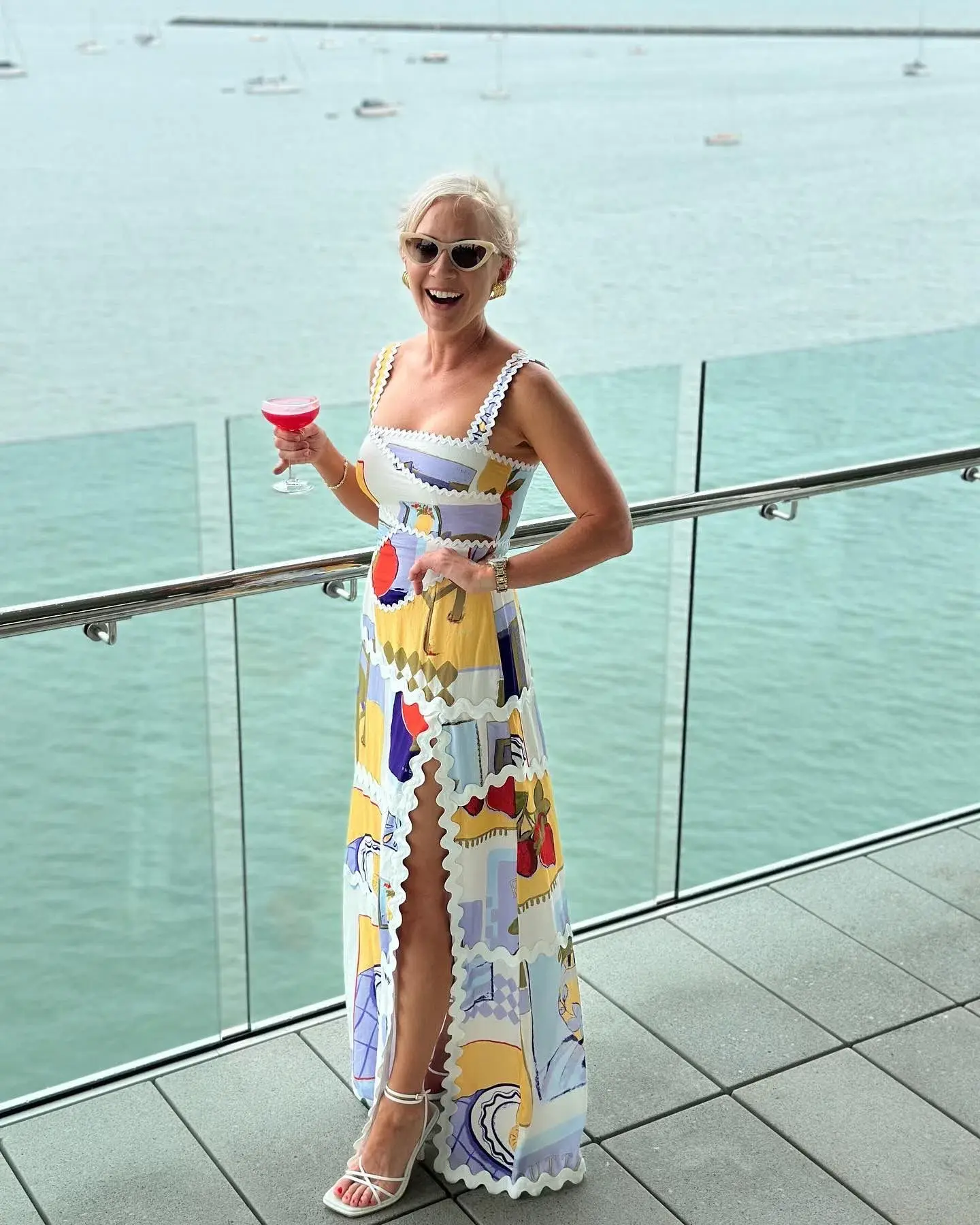 Zaco Capricci Dress Multi Size M/Au 10  - Image 1