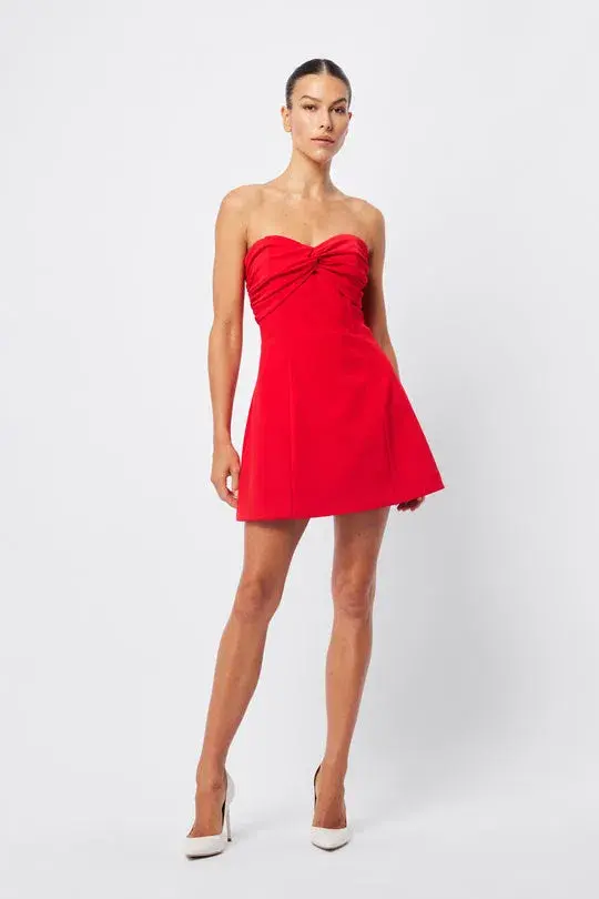 Mossman Bitter Mini Dress Red Size 12 for rent on The Volte - main image