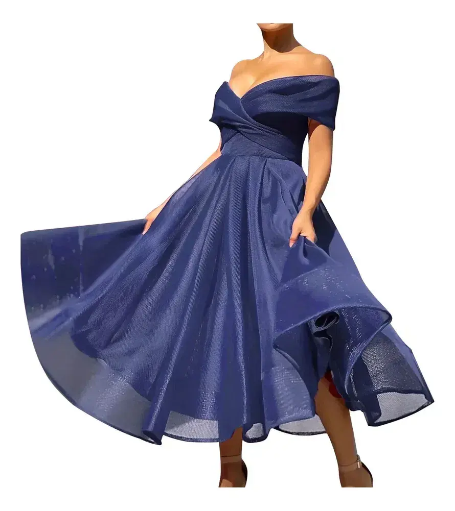JADORE Gabriela Midi Dress Navy Size 16 - Image 1