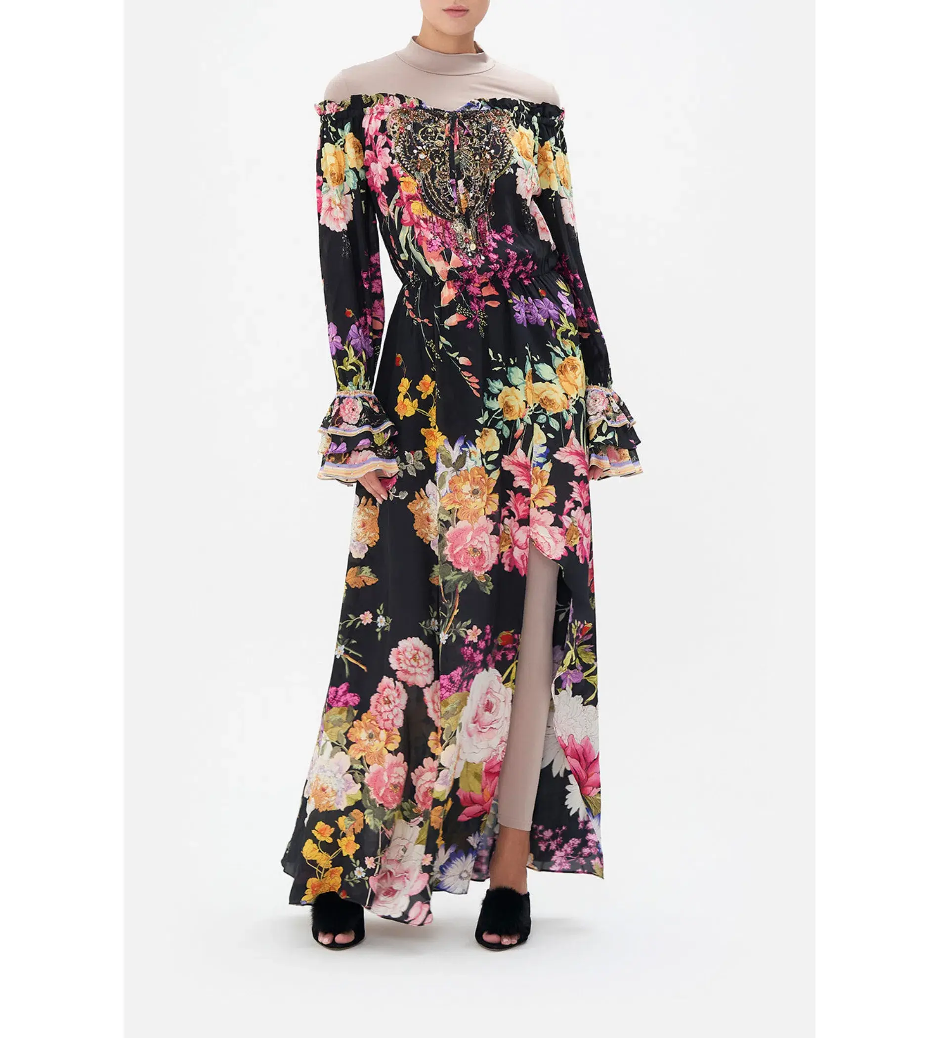 Camilla Drop Shoulder Split Maxi Dress Libertine Lady Size 16 - Image 1