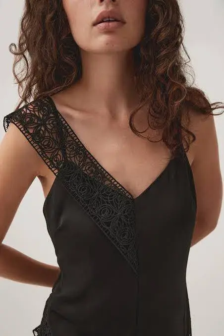 Aje Spirit Lace Maxi Dress Black Size 6  - Image 2