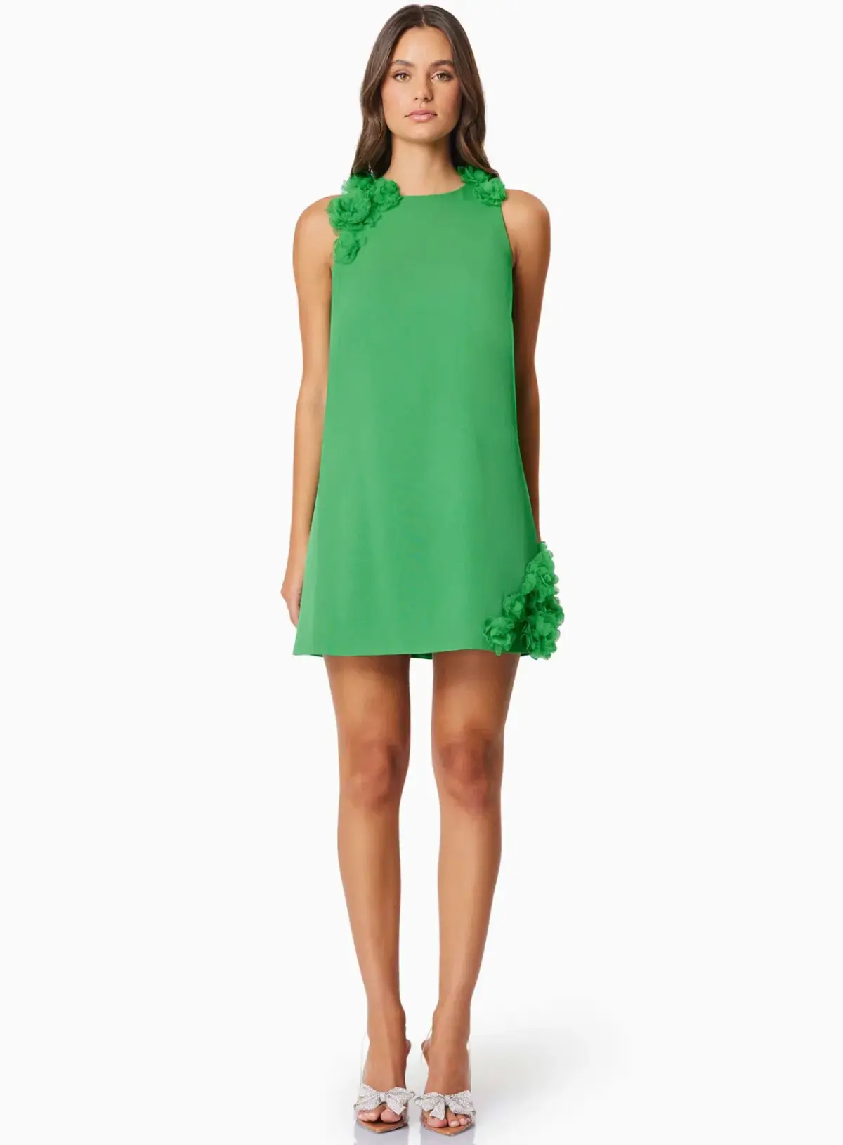 Elliatt Valeria Day Mini Dress In Green Size S / AU 8 - Image 1