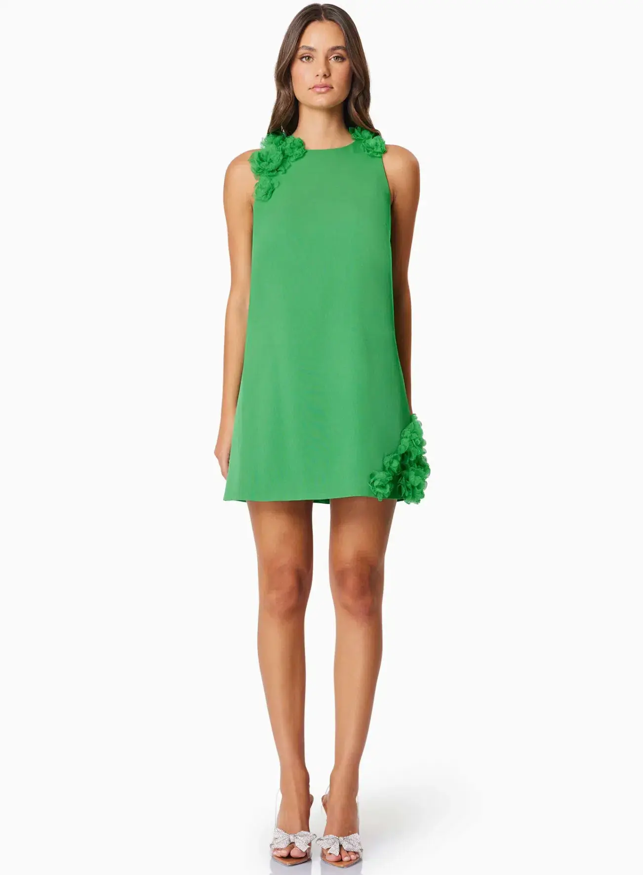 Elliatt Valeria Day Mini Dress In Green Size S / AU 8 - Image 1