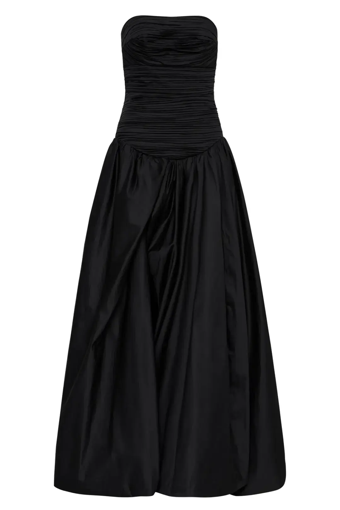 Aje Violette Bubble Hem Maxi Dress Black Size 4  for rent on The Volte - main image