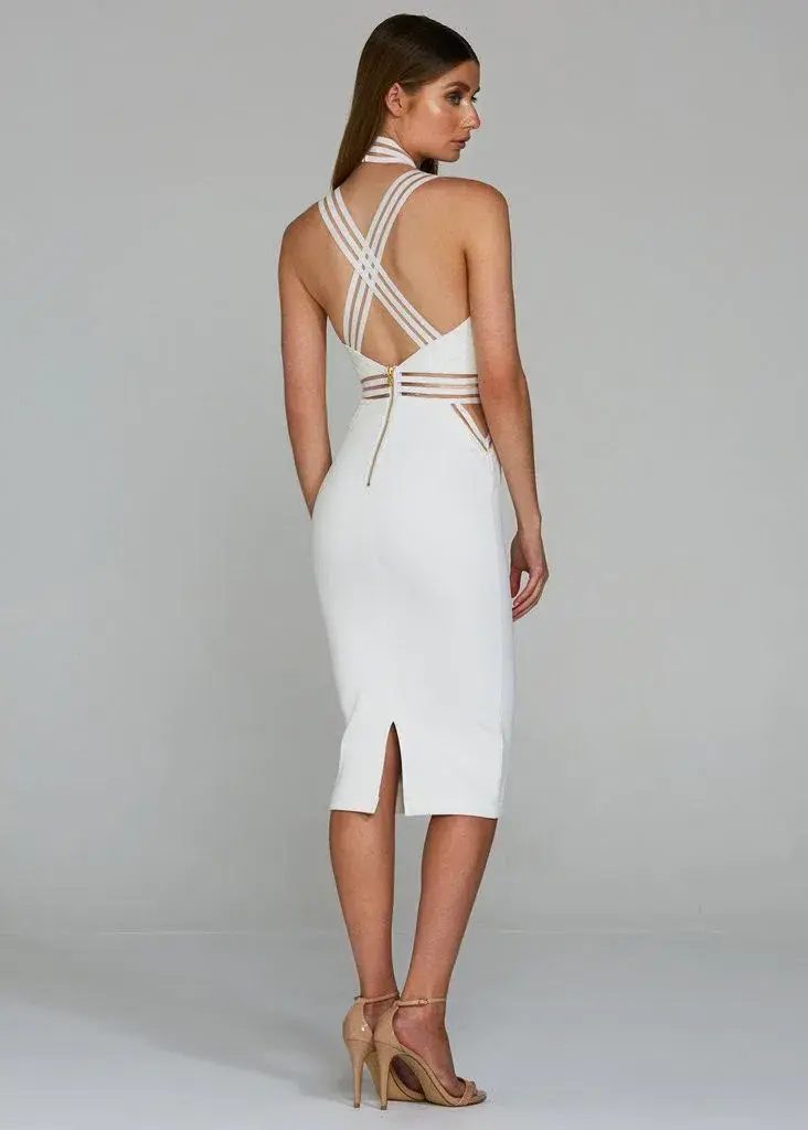 Eliya The Label Leanna Dress White Size 8 - Image 2