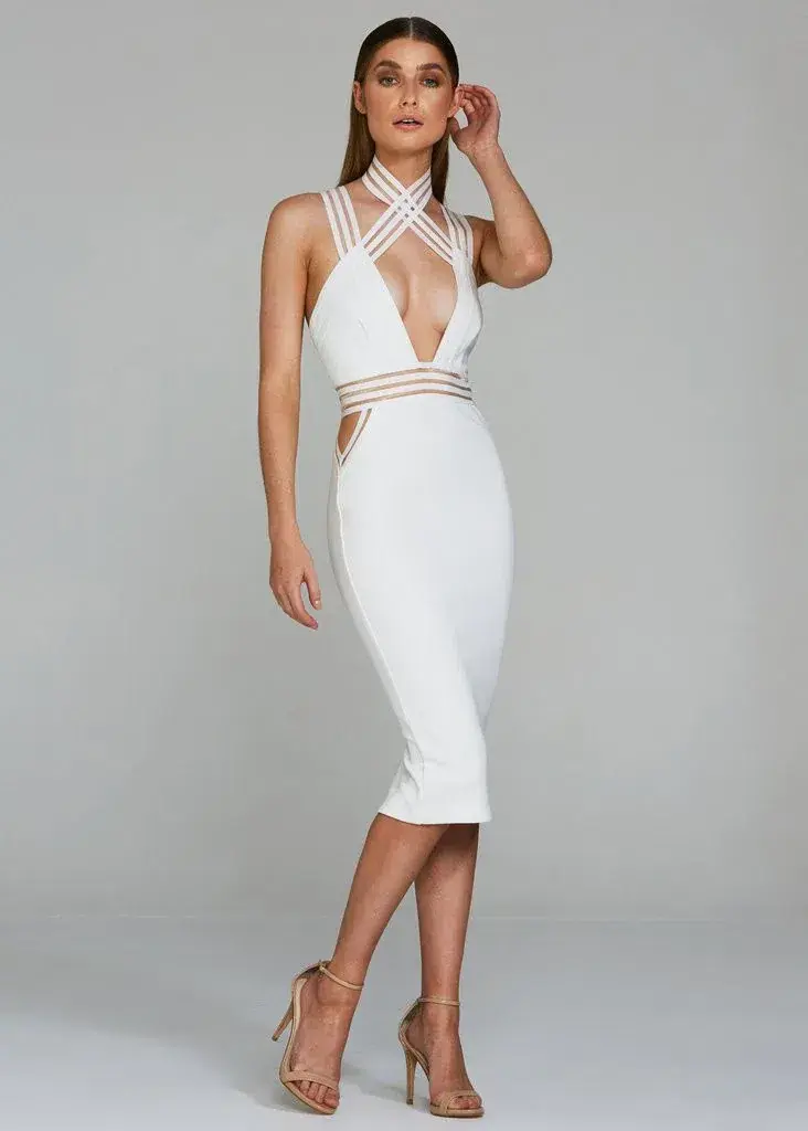 Eliya The Label Leanna Dress White Size 8 - Image 1