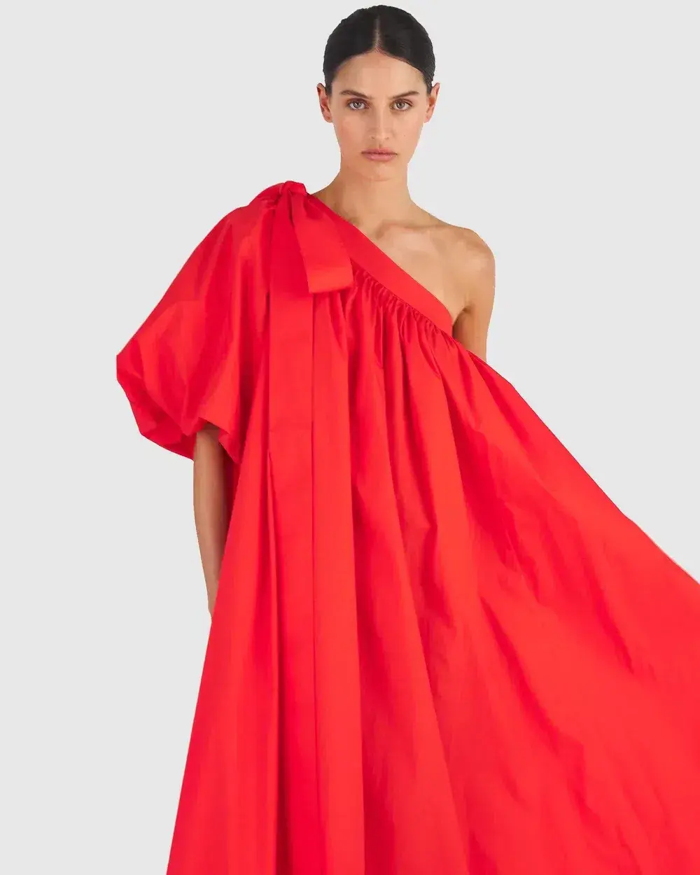 Oroton One Shoulder Dress in Red Size AU 10 - Image 4