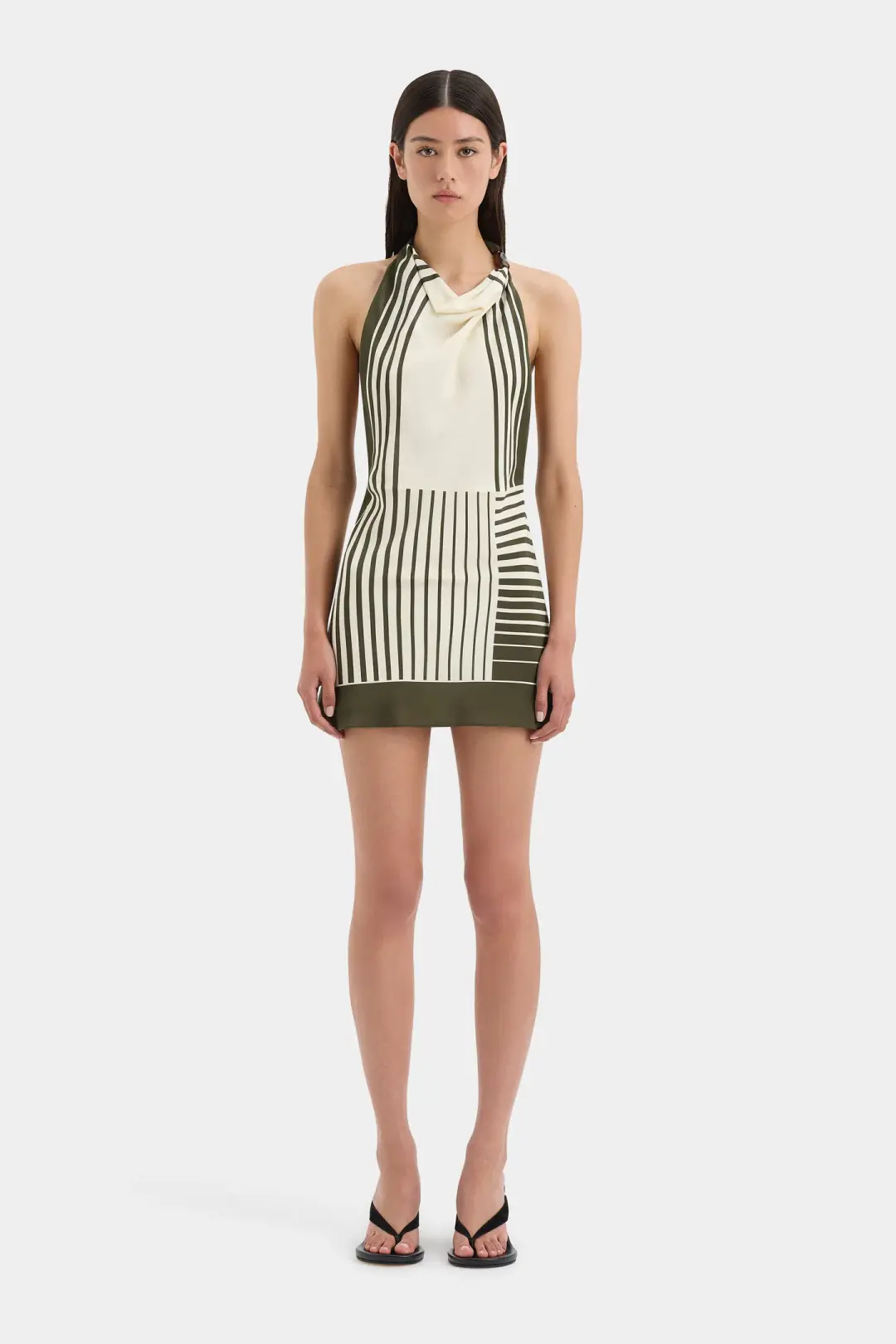 Sir the Label  Leilana Mini Dress in Garden Stripe Size 0 /Au 6 for rent on The Volte - main image