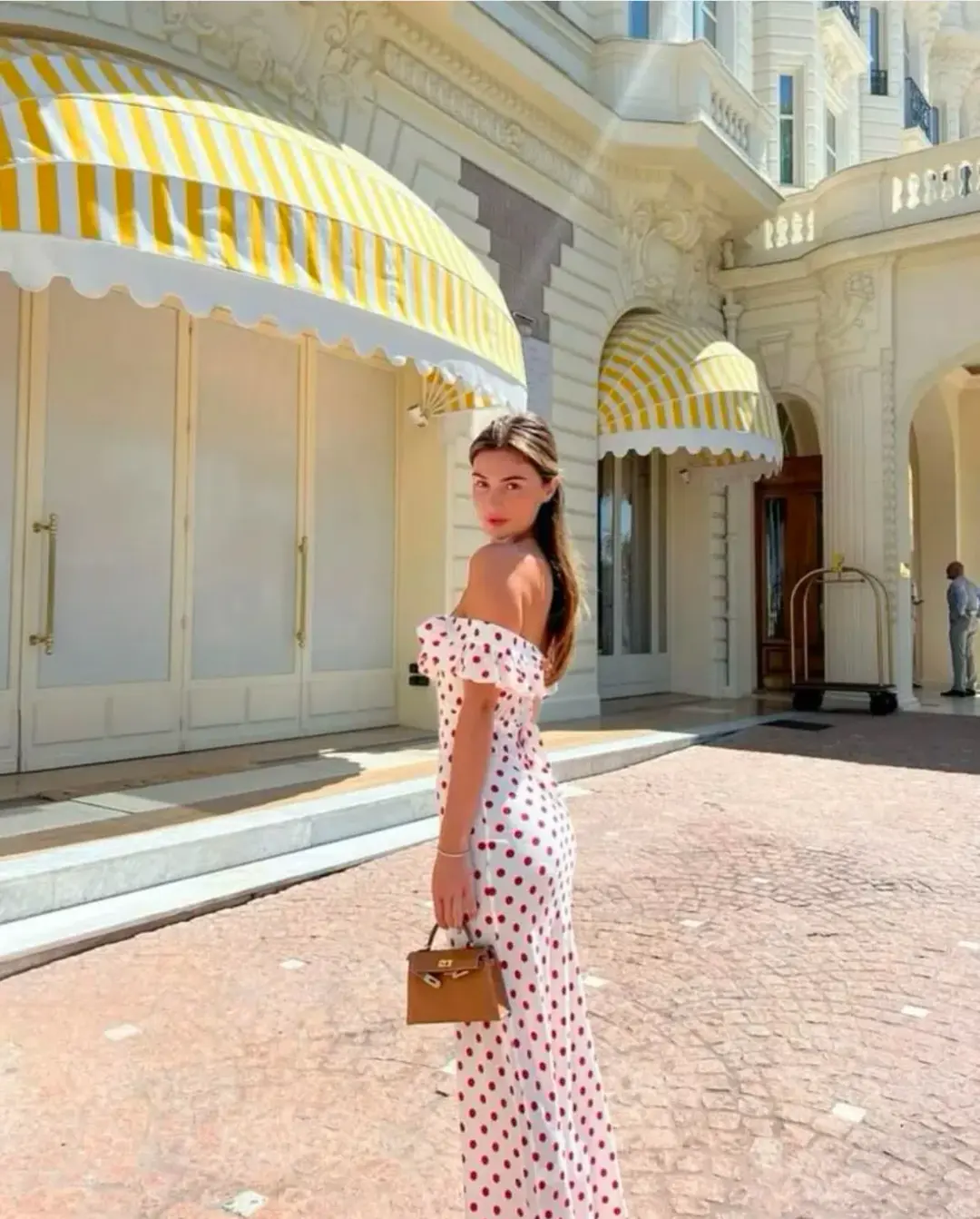 Realisation Par Claudia Dress in Super Dot White Red Size M (AU 10-12) for rent on The Volte - main image