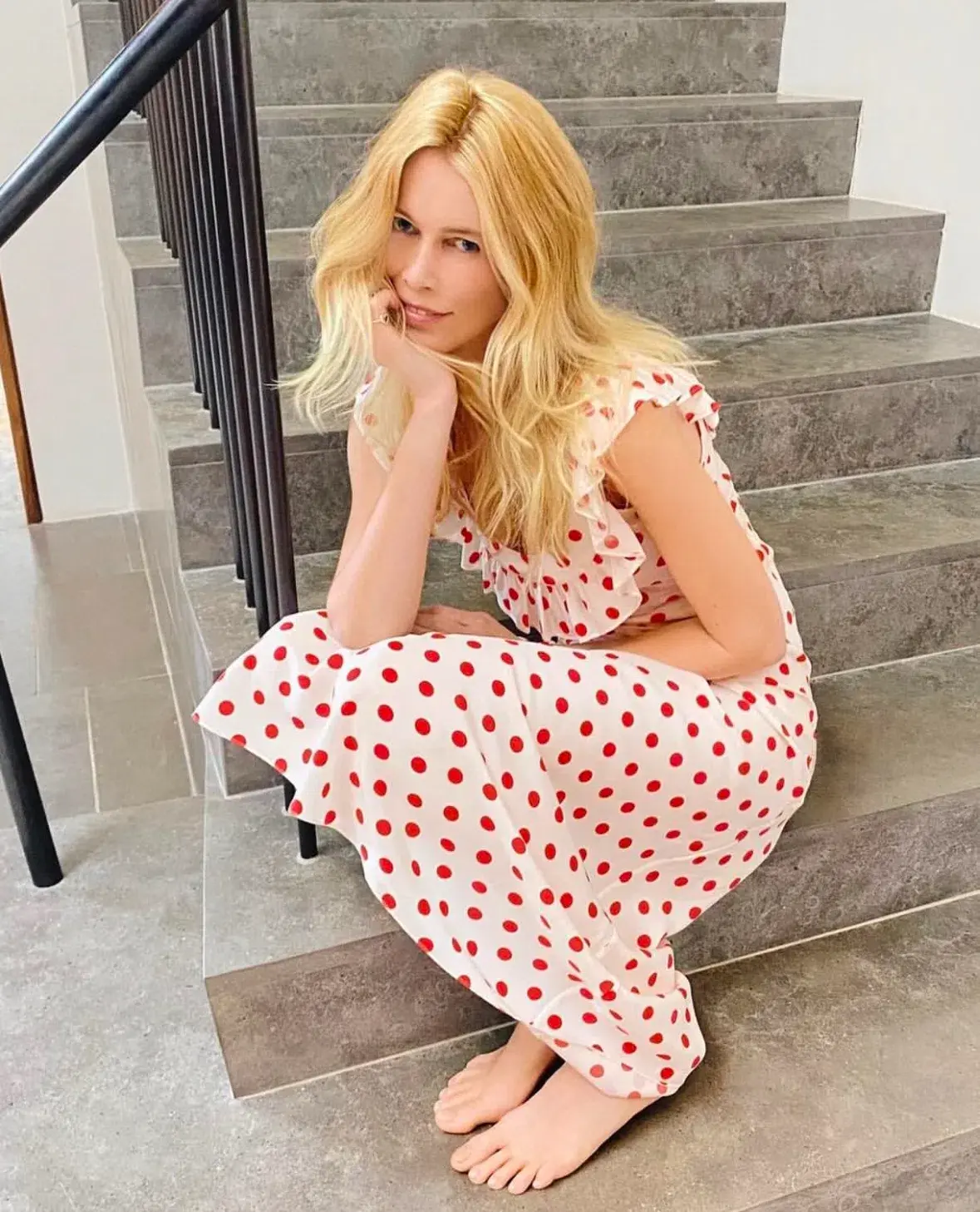 Realisation Par Claudia Dress in Super Dot White Red Size M (AU 10-12) - Image 2