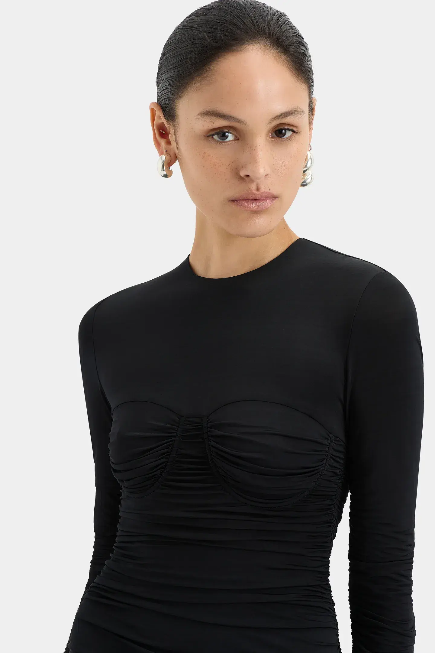 Sir The Label Alessia Draped Gown Black Size 2 / AU 12 - Image 4