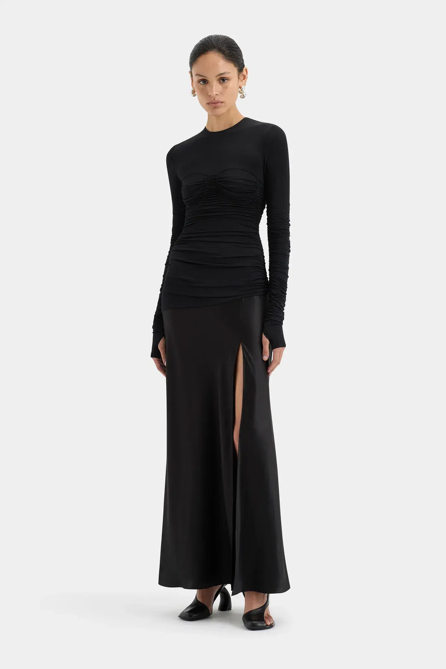 Sir The Label Alessia Draped Gown Black Size 2 / AU 12 - Image 5