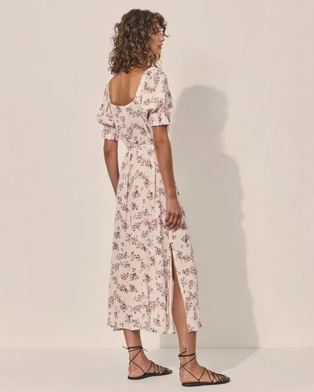 Kivari Edie Button Through Midi Dress Floral Size 16 for rent on The Volte - main image