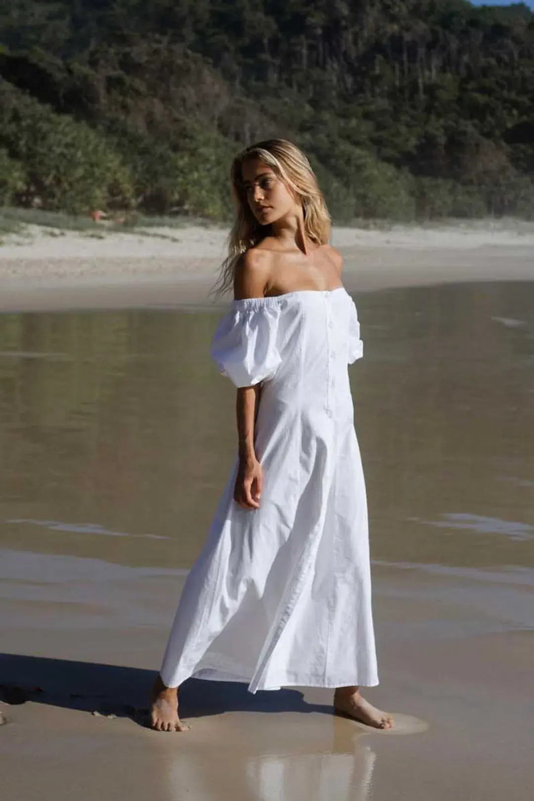 Maurie And Eve Luer Floor Length Dress White Size 14 - Image 7