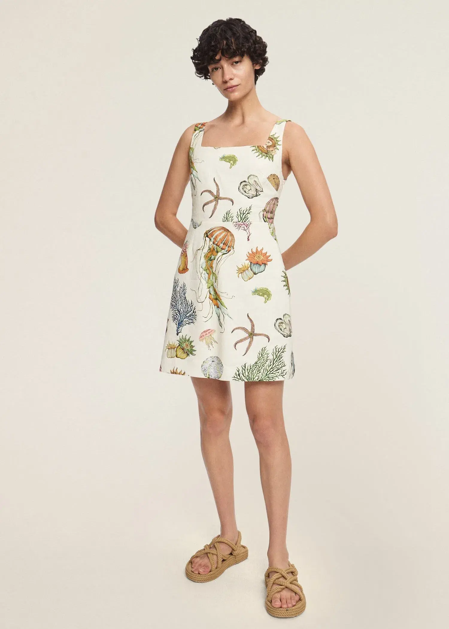 Alemais Sea Mini Dress Print Size 8 - Image 1