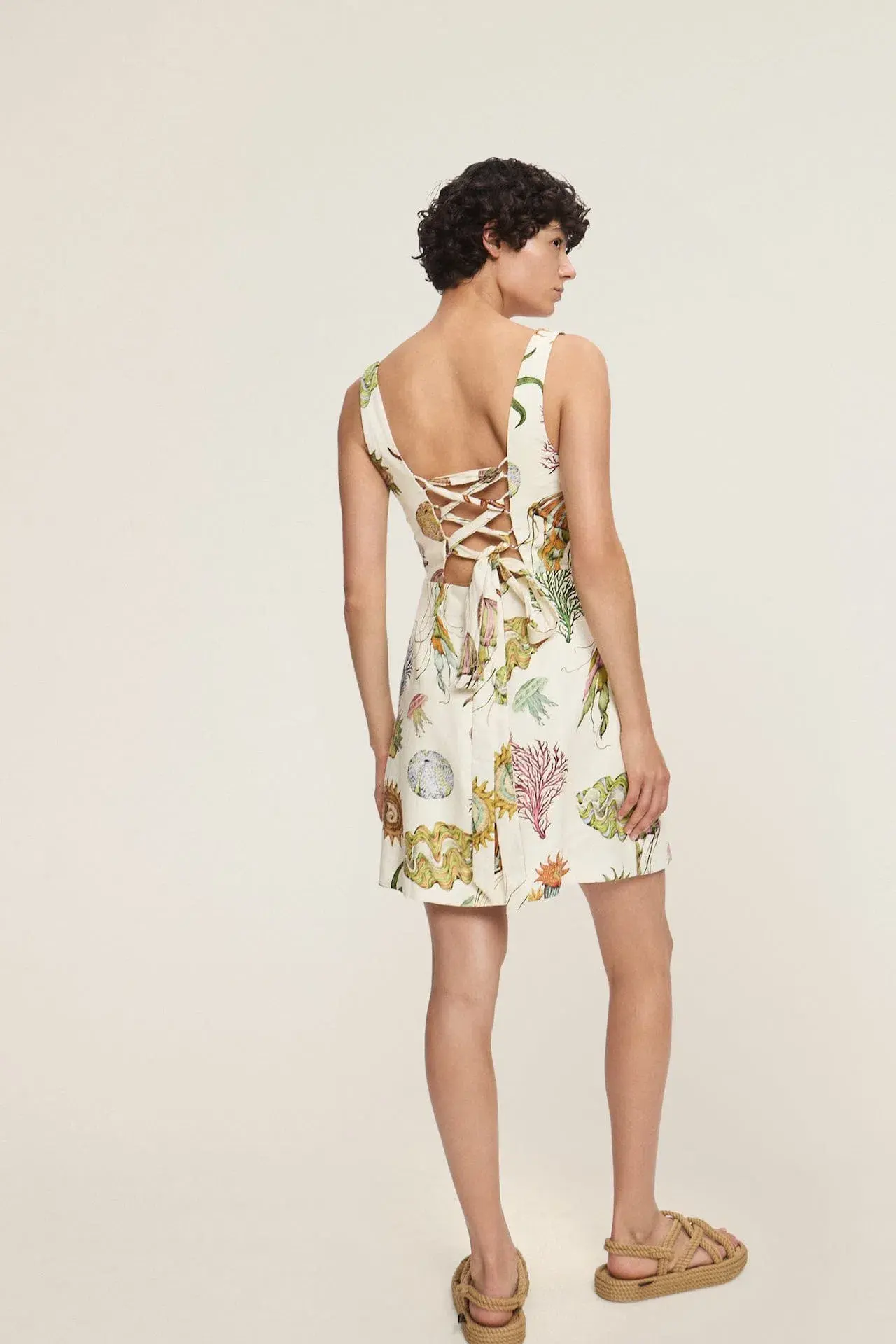 Alemais Sea Mini Dress Print Size 8 - Image 2