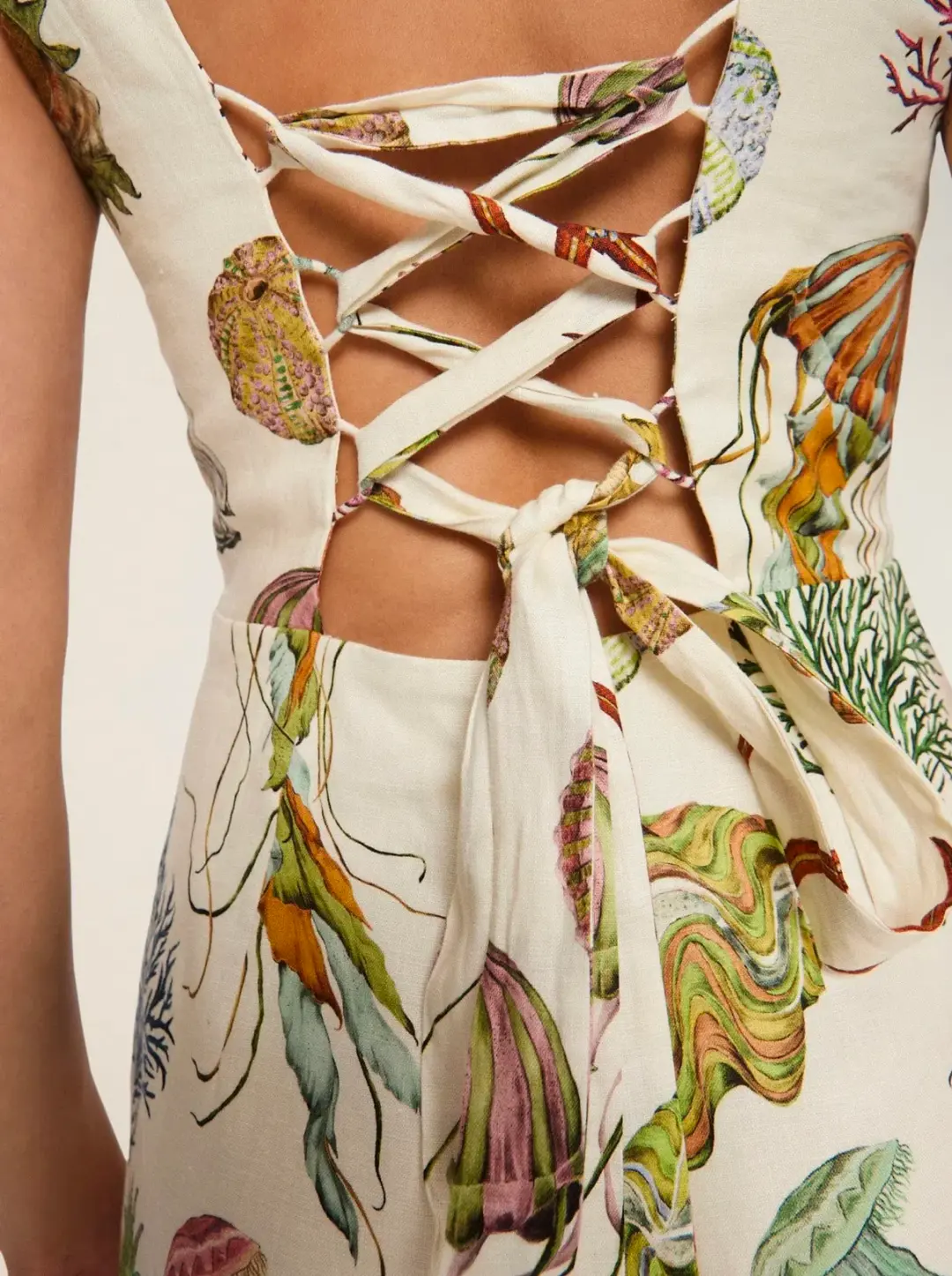 Alemais Sea Mini Dress Print Size 8 for rent on The Volte - main image