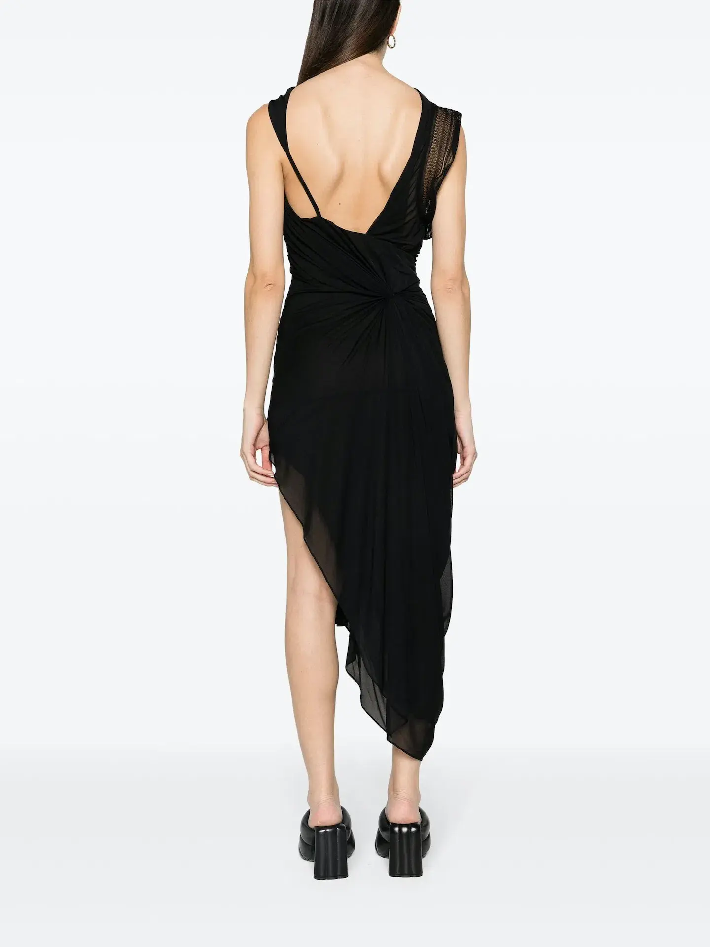 Christopher Esber Galathea Asymmetrical Maxi Dress Black Size XS / AU 6 - Image 3