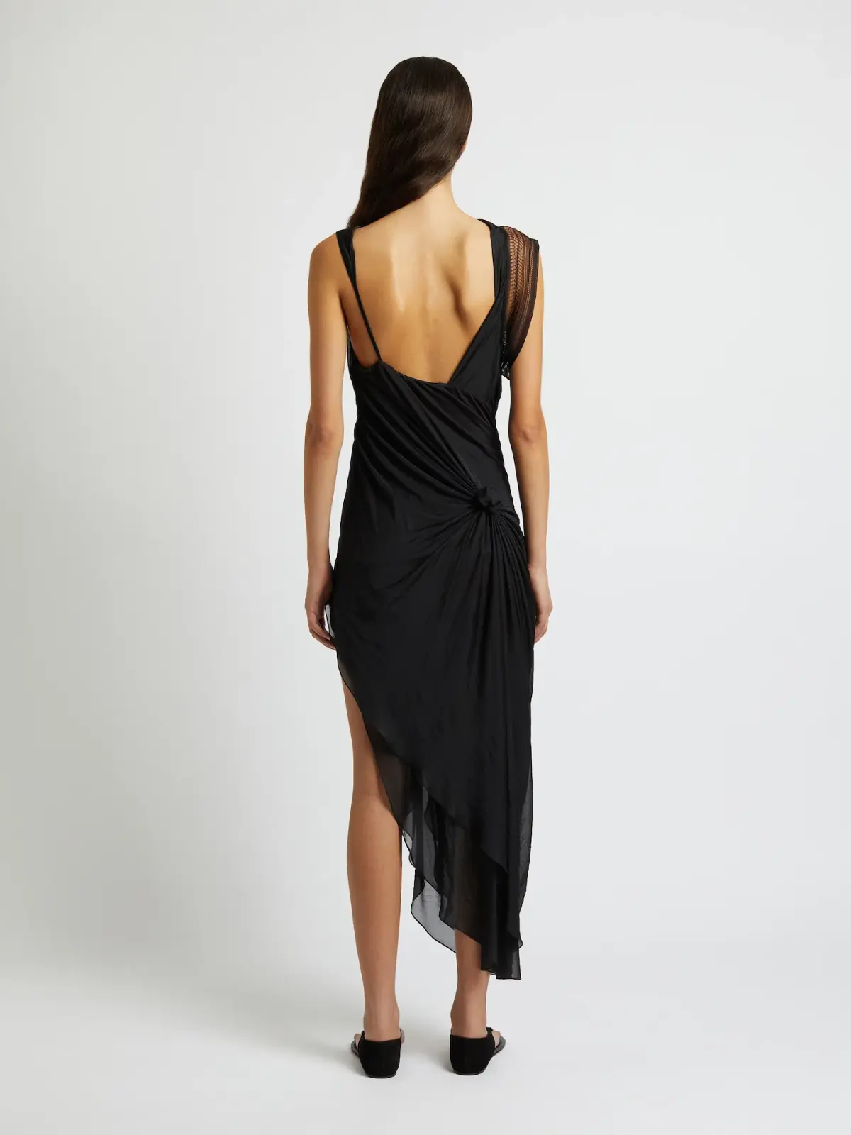 Christopher Esber Galathea Asymmetrical Maxi Dress Black Size XS / AU 6 - Image 2